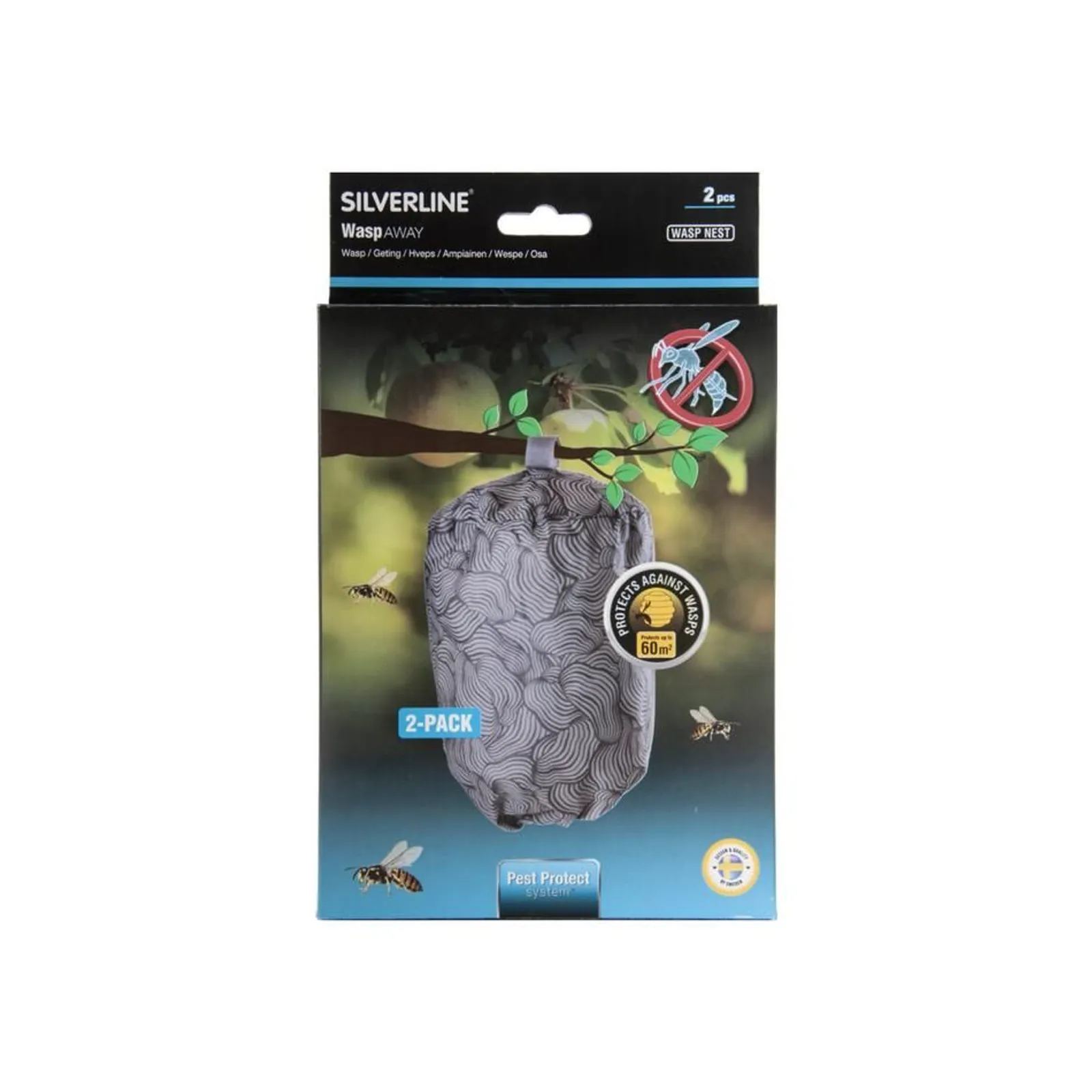 Getingskrämma Silverline Wasp Nest 2-Pack
