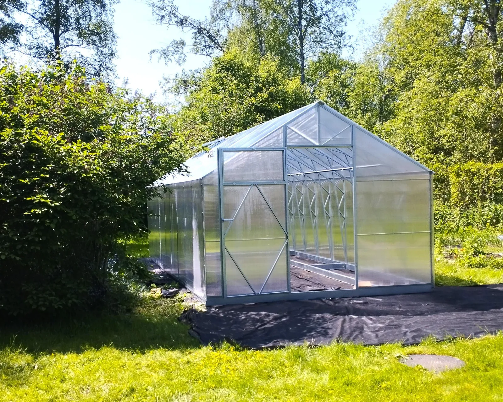 Växthus EcoSlider House 3,0 - 25,05 m² - galvaniserat stål - miniatyr 4