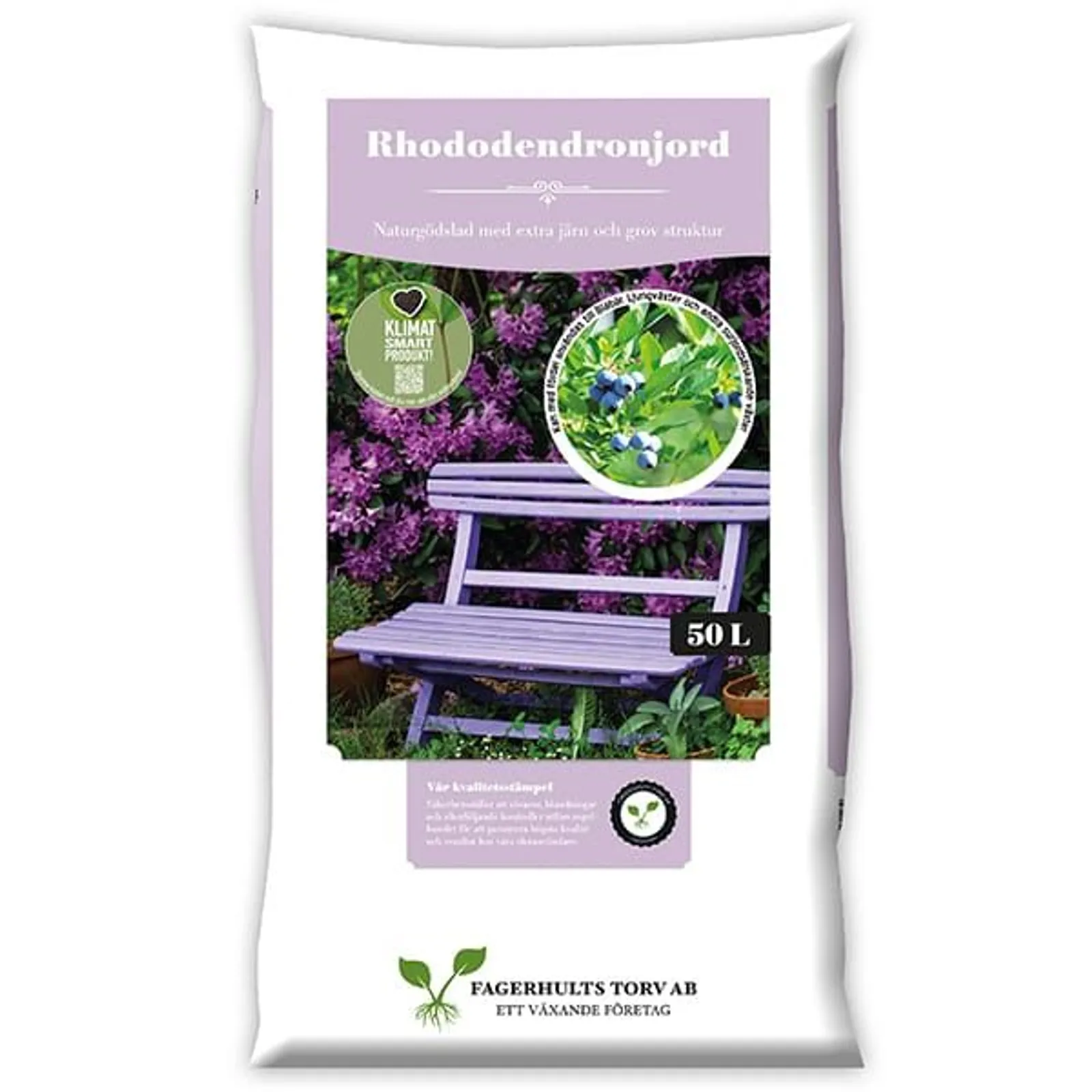 Rhododendronjord Fagerhults, Pall 50l (45st)