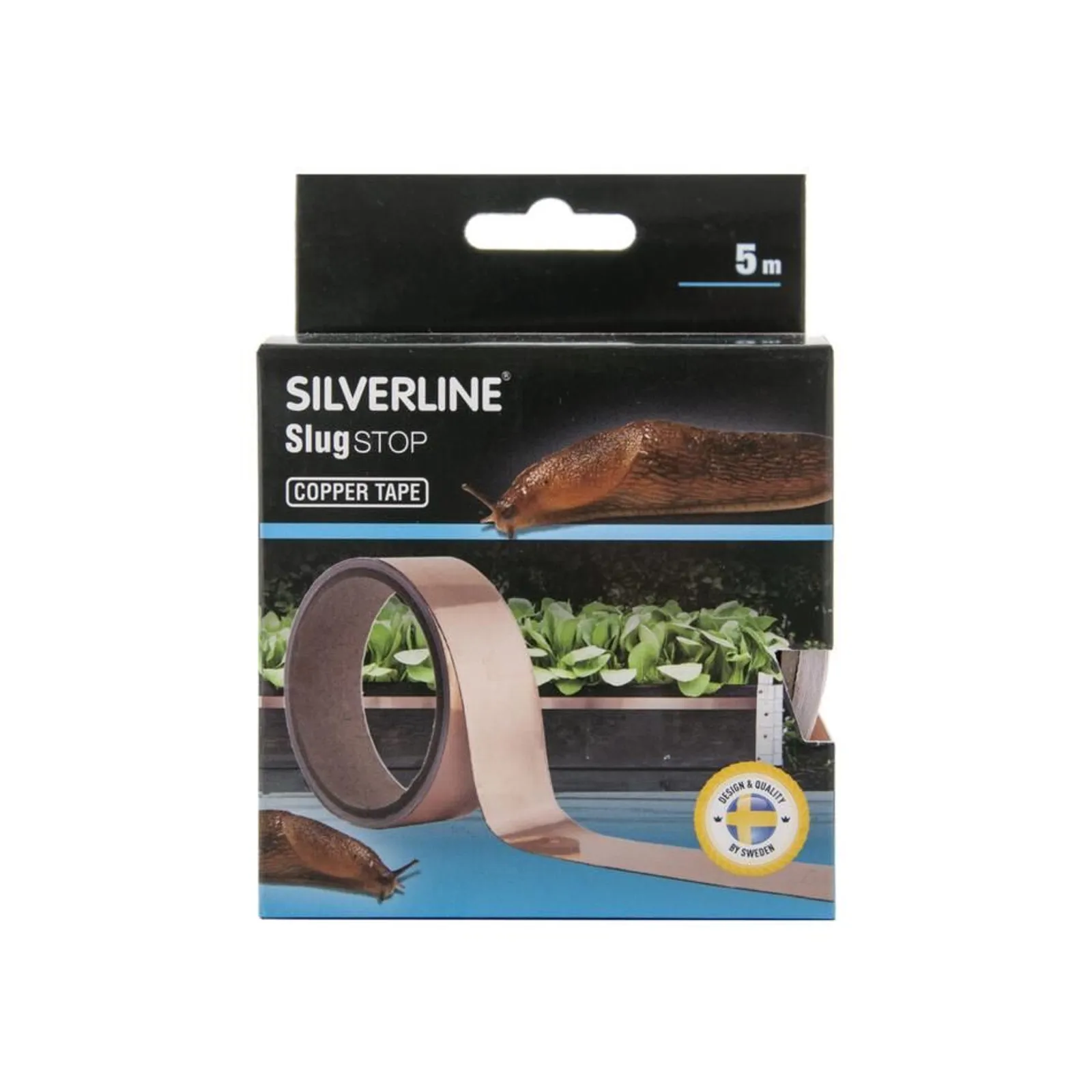 Snigelbarriär Silverline Koppartejp 5 M