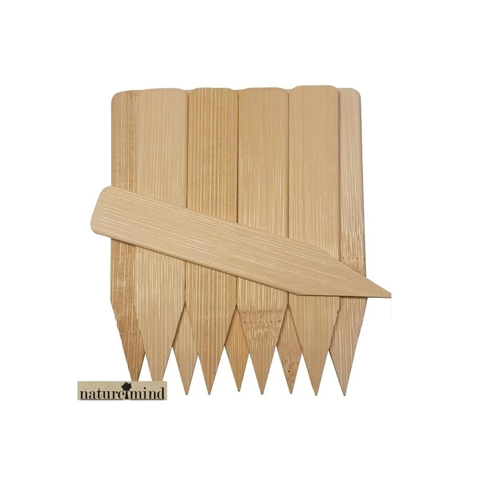 Bambuetikett Naturemind Rak 10st 12 cm
