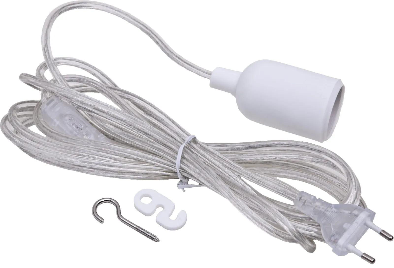Lamphållare Venso med E27-sockel Transparent