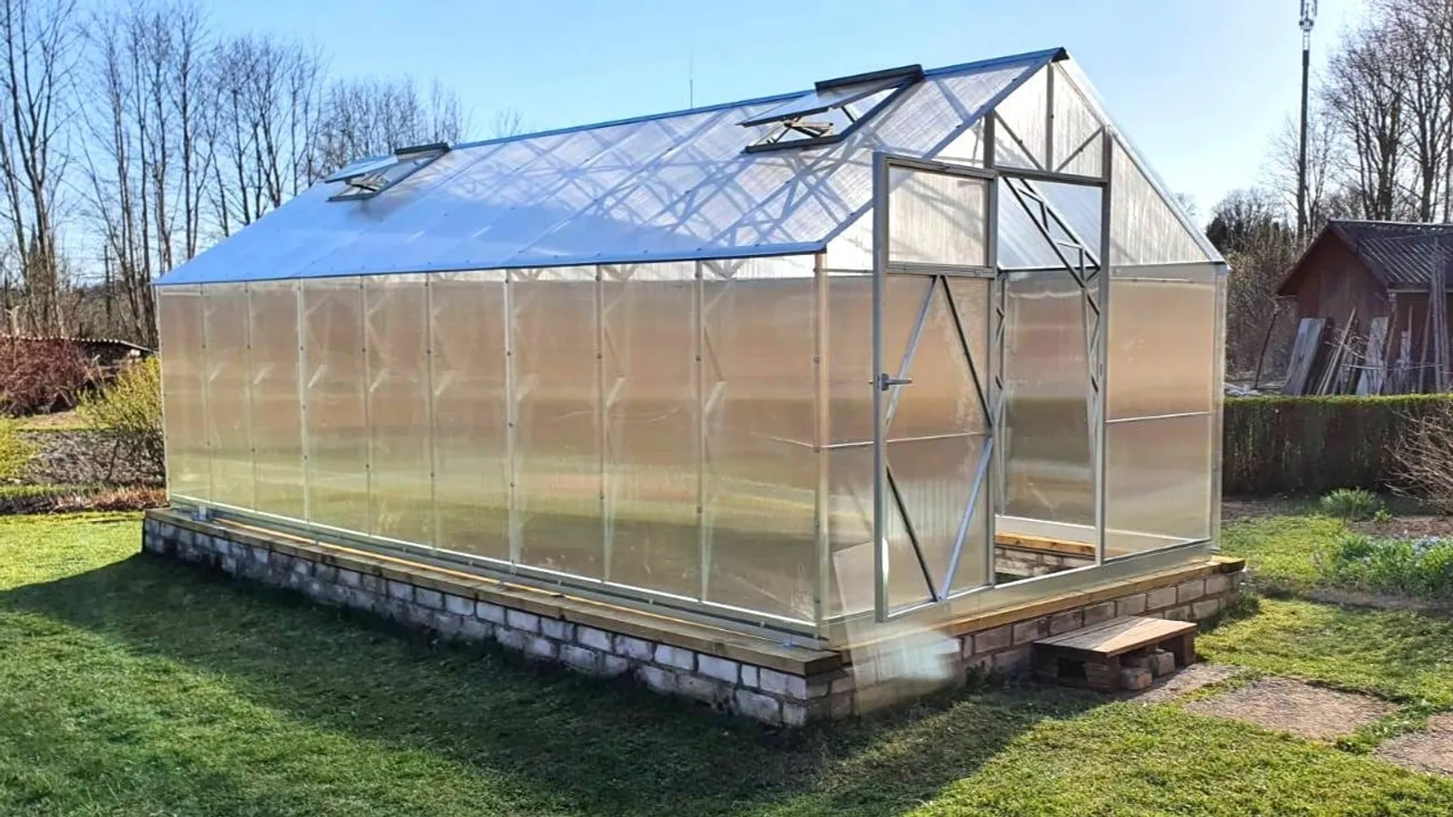 Växthus EcoSlider House 2,0 - 12,48 m² - galvaniserat stål - miniatyr 6