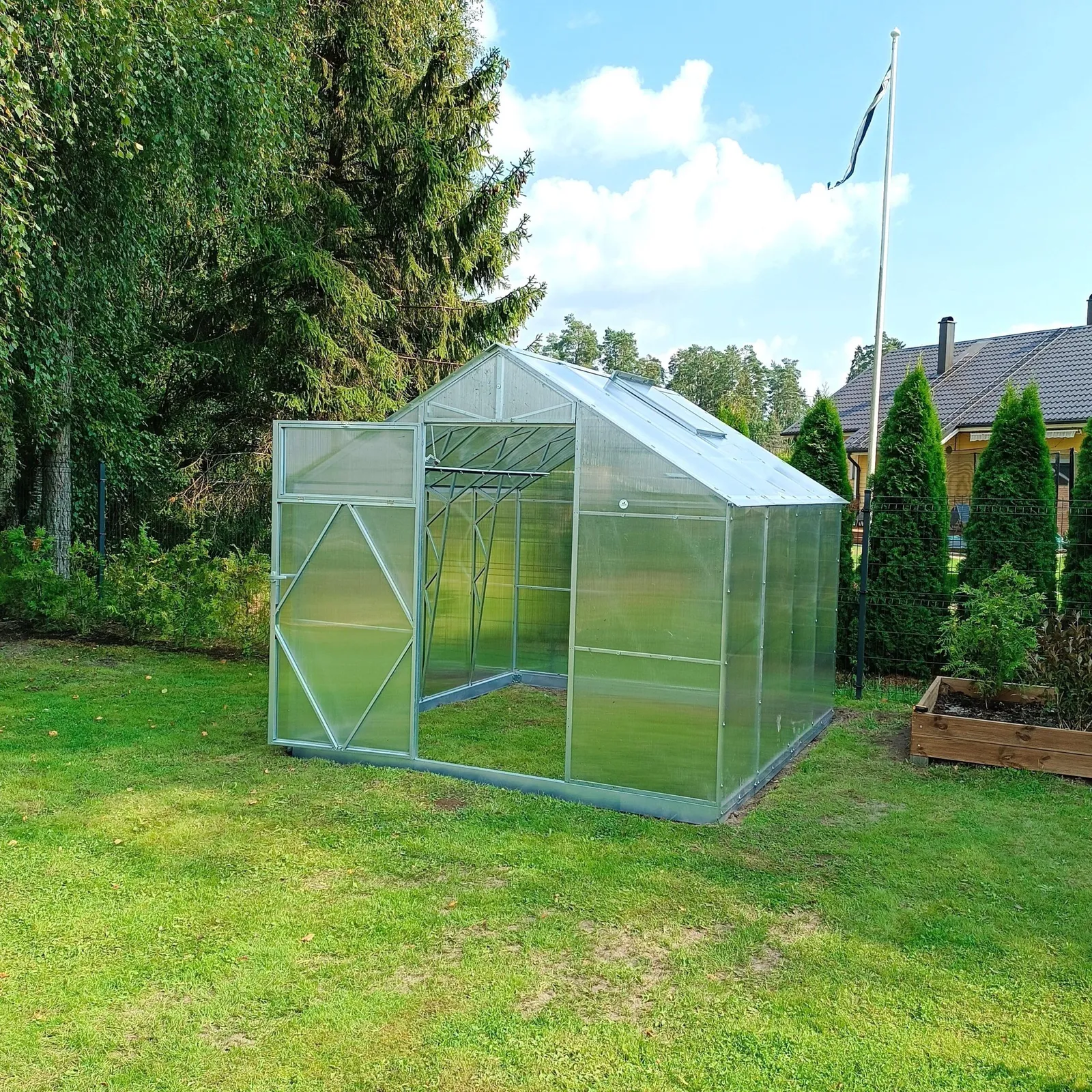 Växthus EcoSlider House 2,5 - 10,32 m² - galvaniserat stål - miniatyr 7
