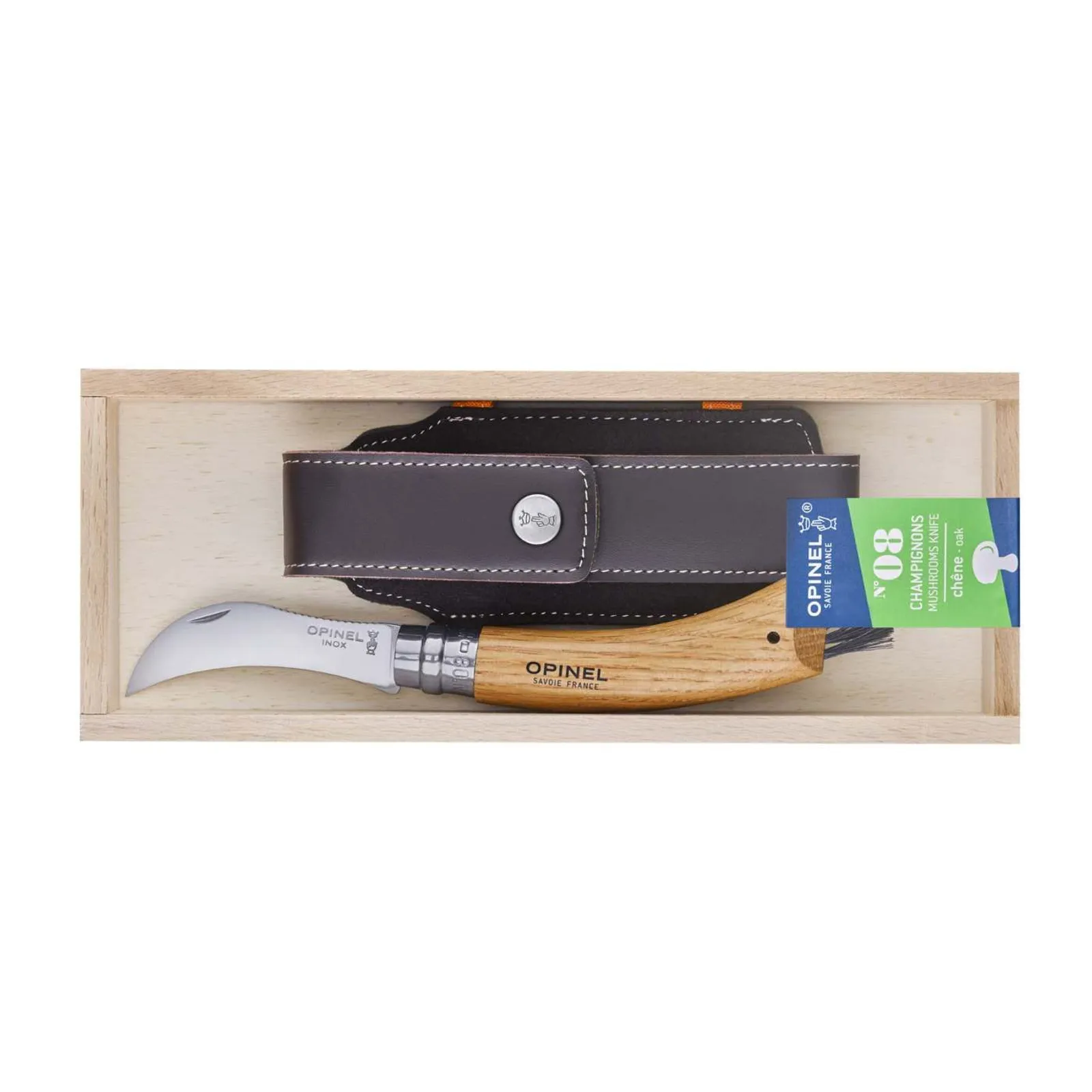 N08 Svampkniv Opinel + fodral