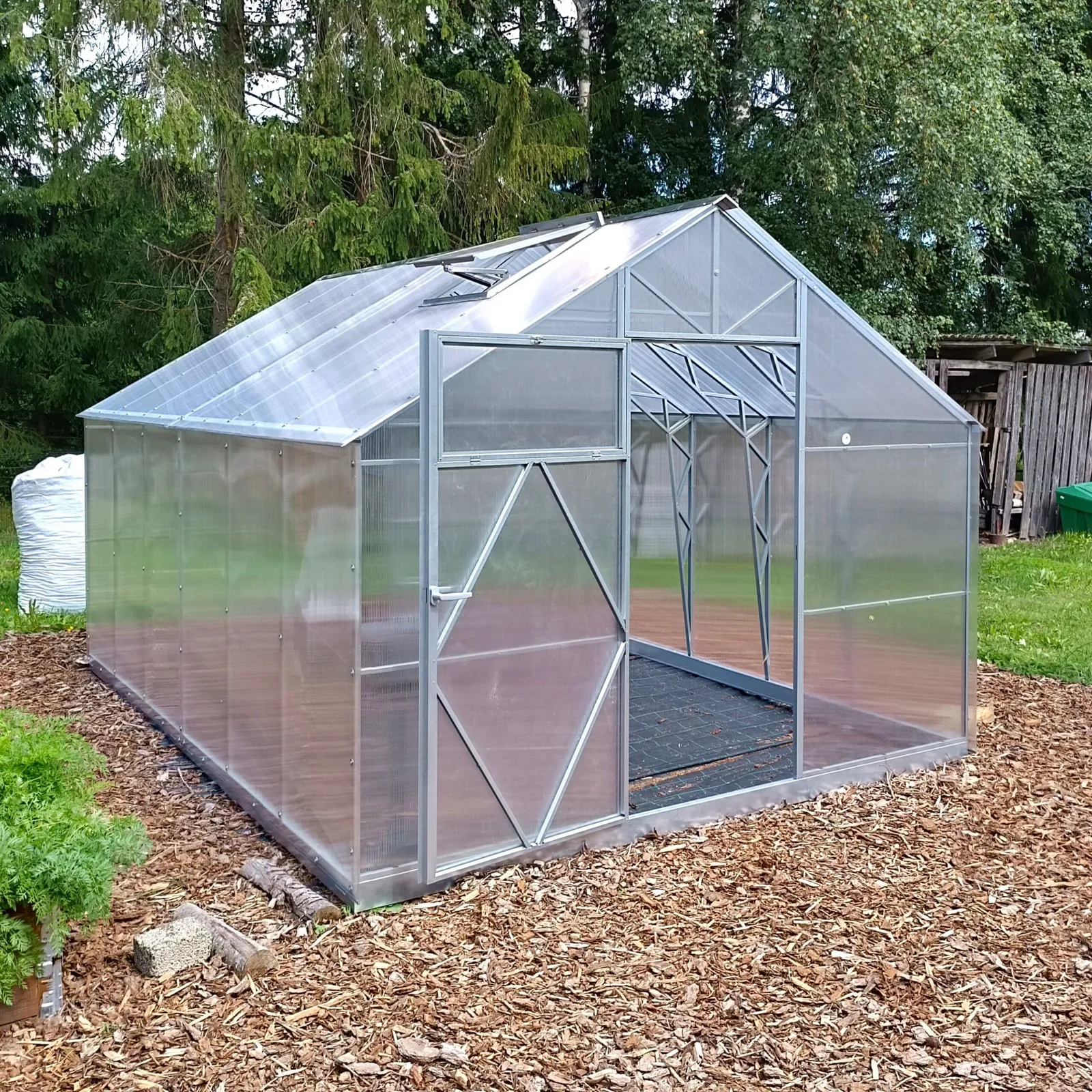 Växthus EcoSlider House 3,0 - 12,39 m² - galvaniserat stål - miniatyr 4