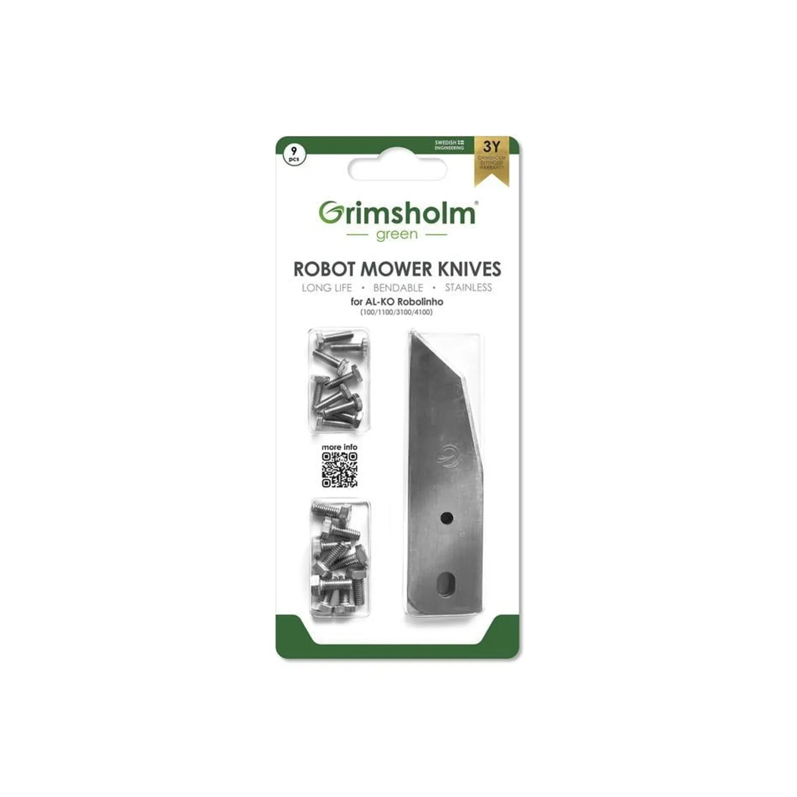 Knivar till AL-KO Robolinho (100, 1100...), 9-pack