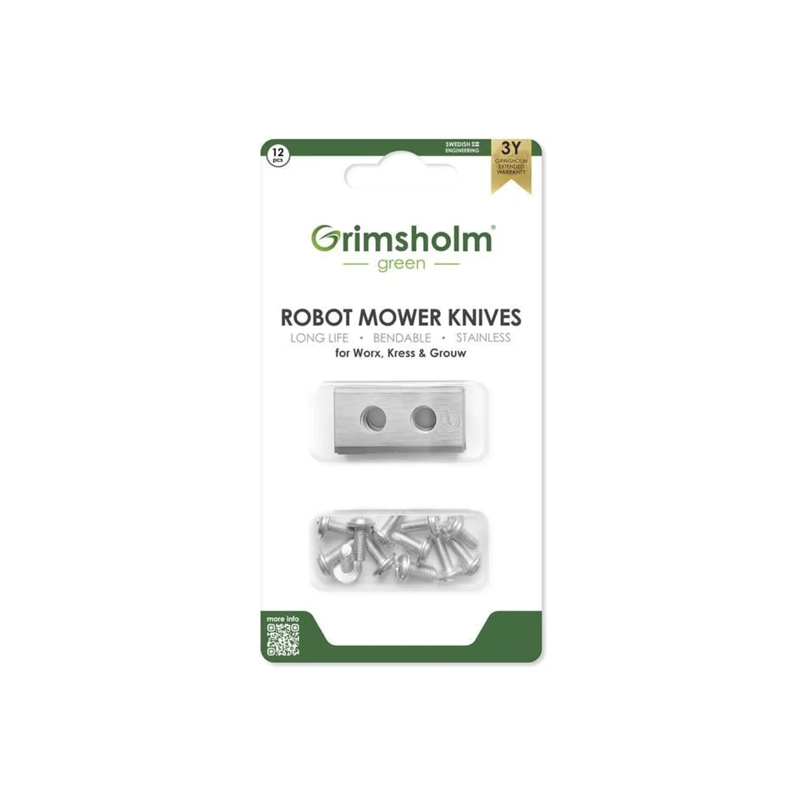 Knivar till Worx, 12-pack