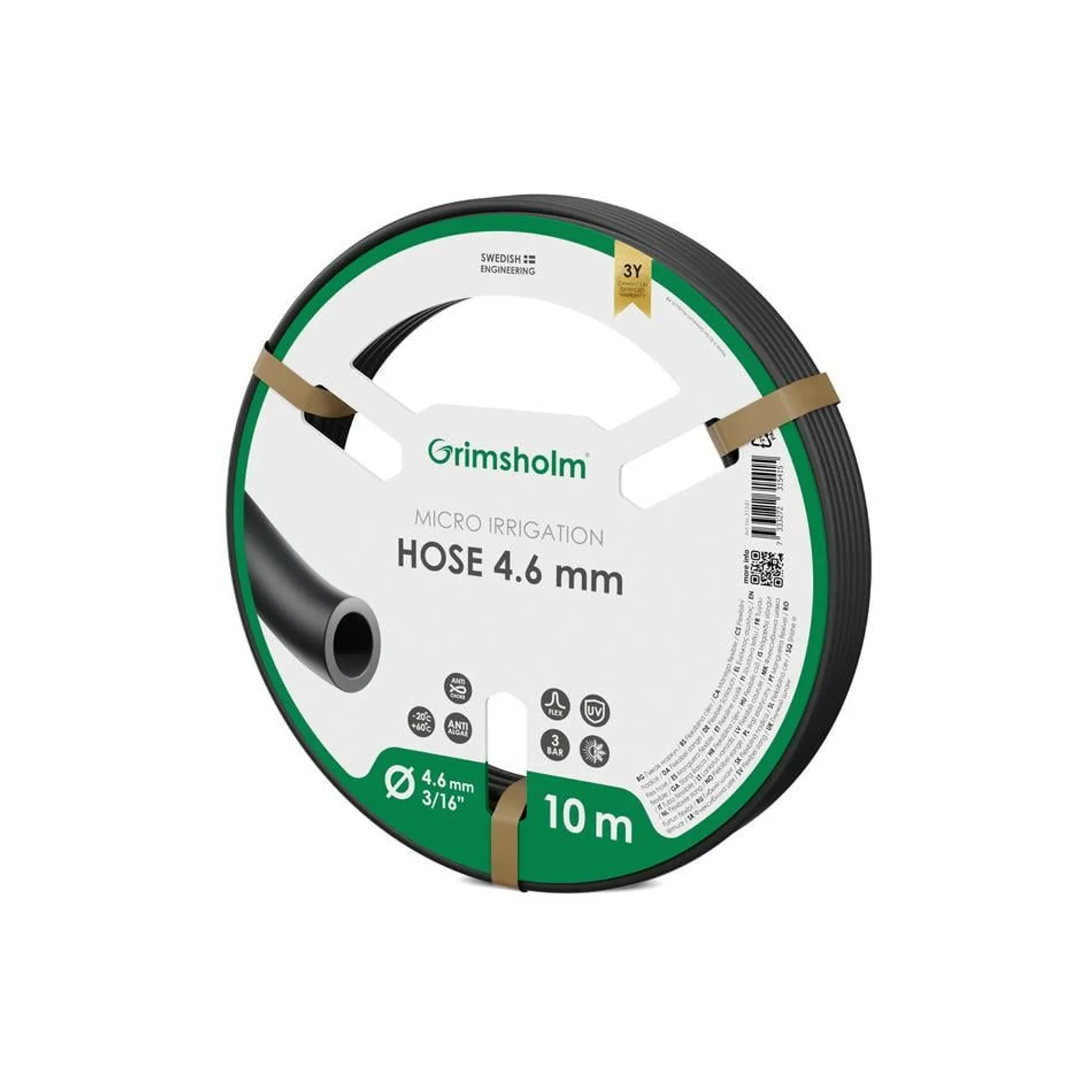 Bevattningsslang Grimsholm Micro 4,6 mm 10m