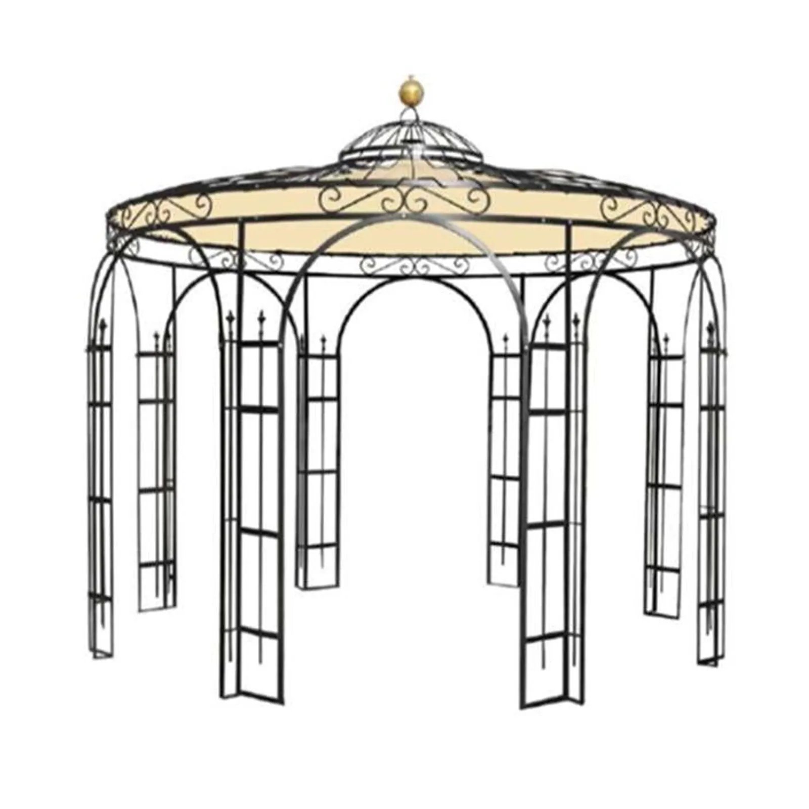 Lusthus Bossons Royal XL Rost obehandlad - miniatyr 2