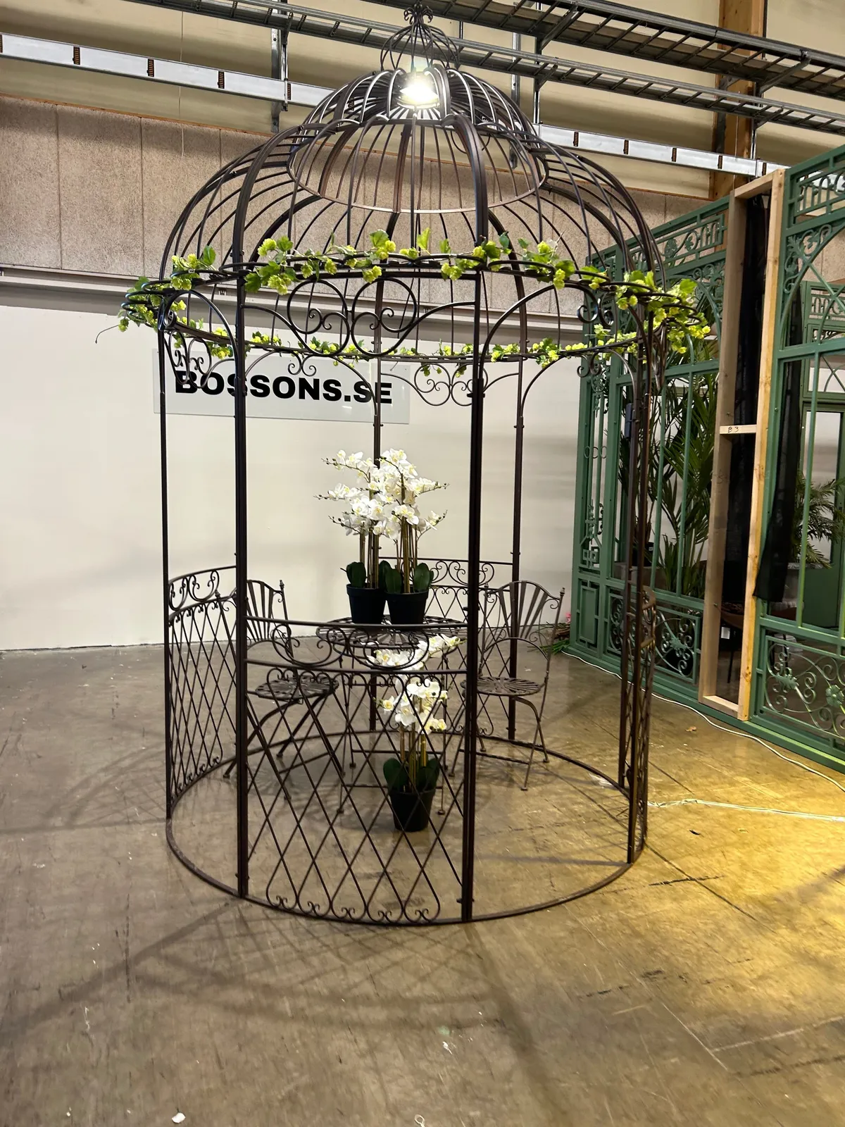 Lusthus Bossons Rosendal Small Runt Rost - miniatyr 3