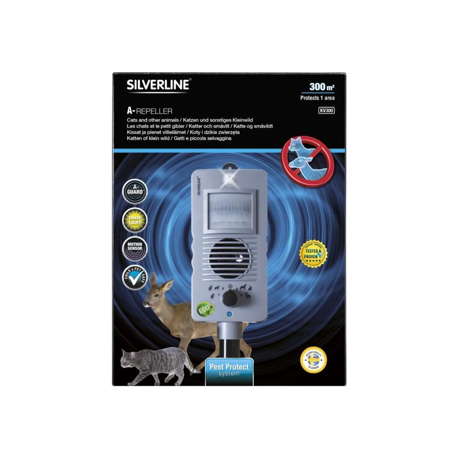 Avskräckare Silverline KV300 Katt & Vilt — detalj 2