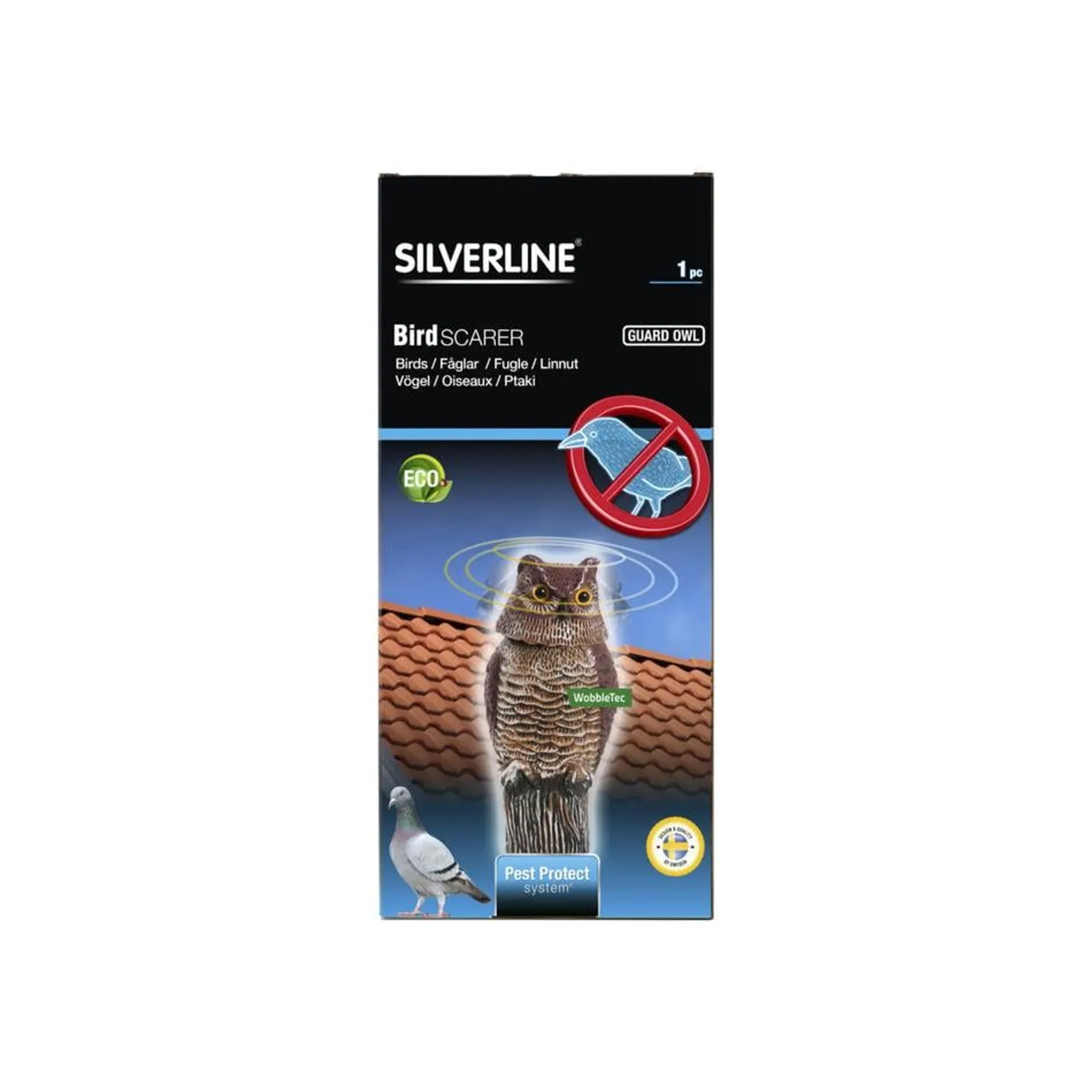 Fågelskrämma Silverline guard Owl Uggla — detalj 2