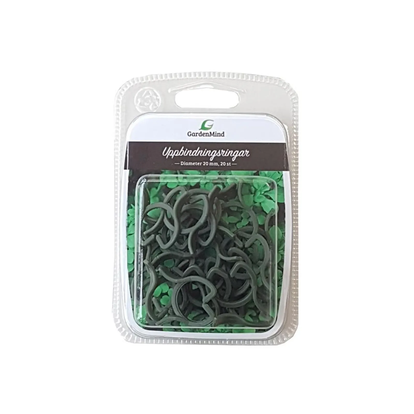 Uppbindningsringar GardenMind 20st 2 cm — närbild