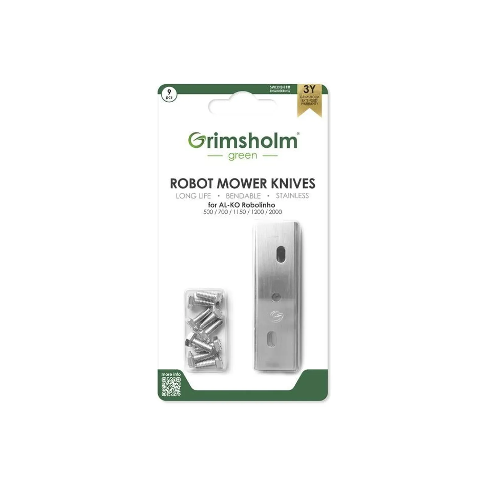 Knivar till AL-KO Robolinho (E-modeller), 9-pack