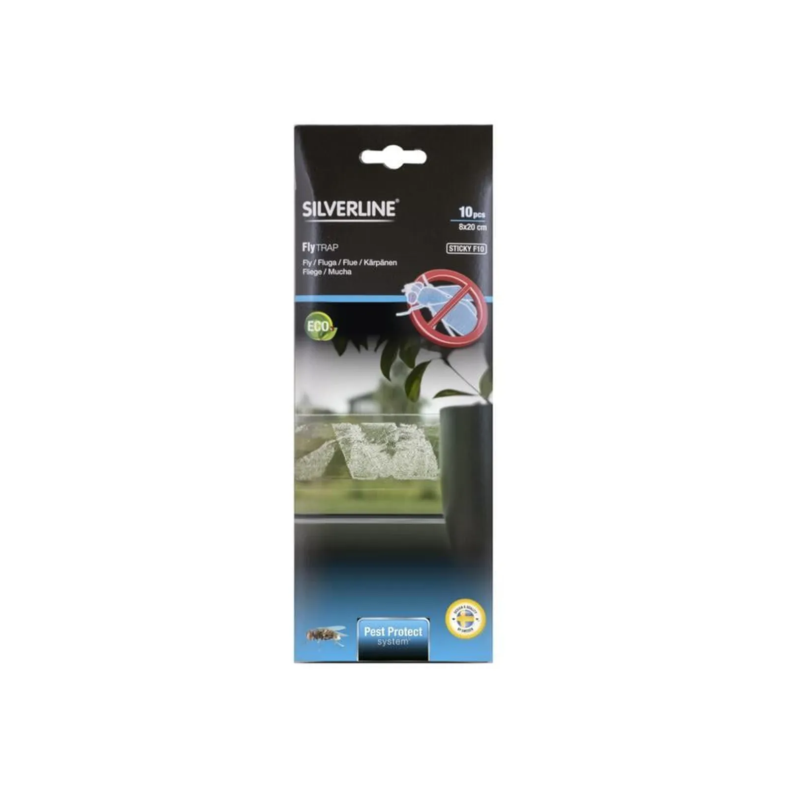 Flugfälla Silverline Fönster Sticky F10 10-Pack