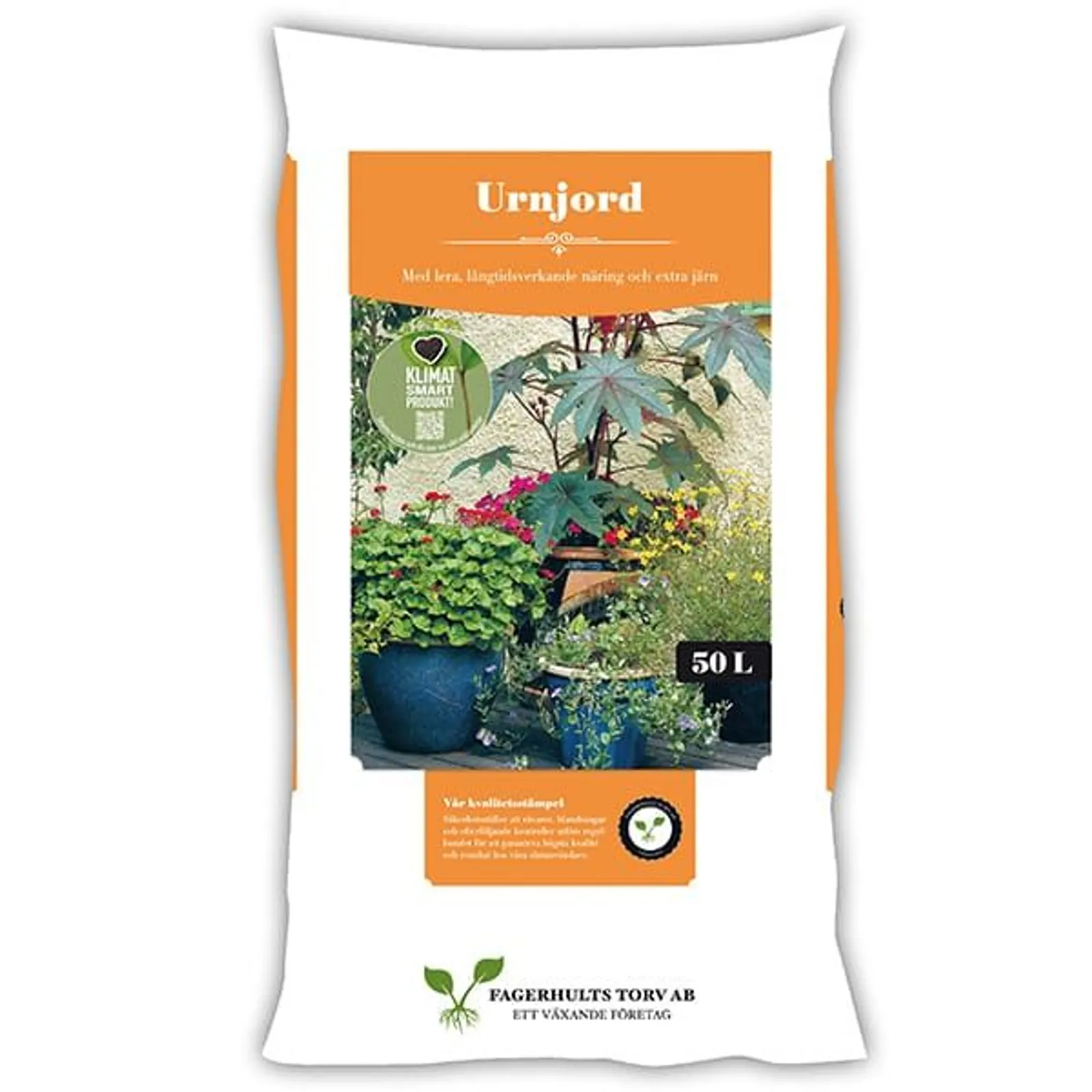 Urnjord Fagerhults Orange, Pall 50l (45st)