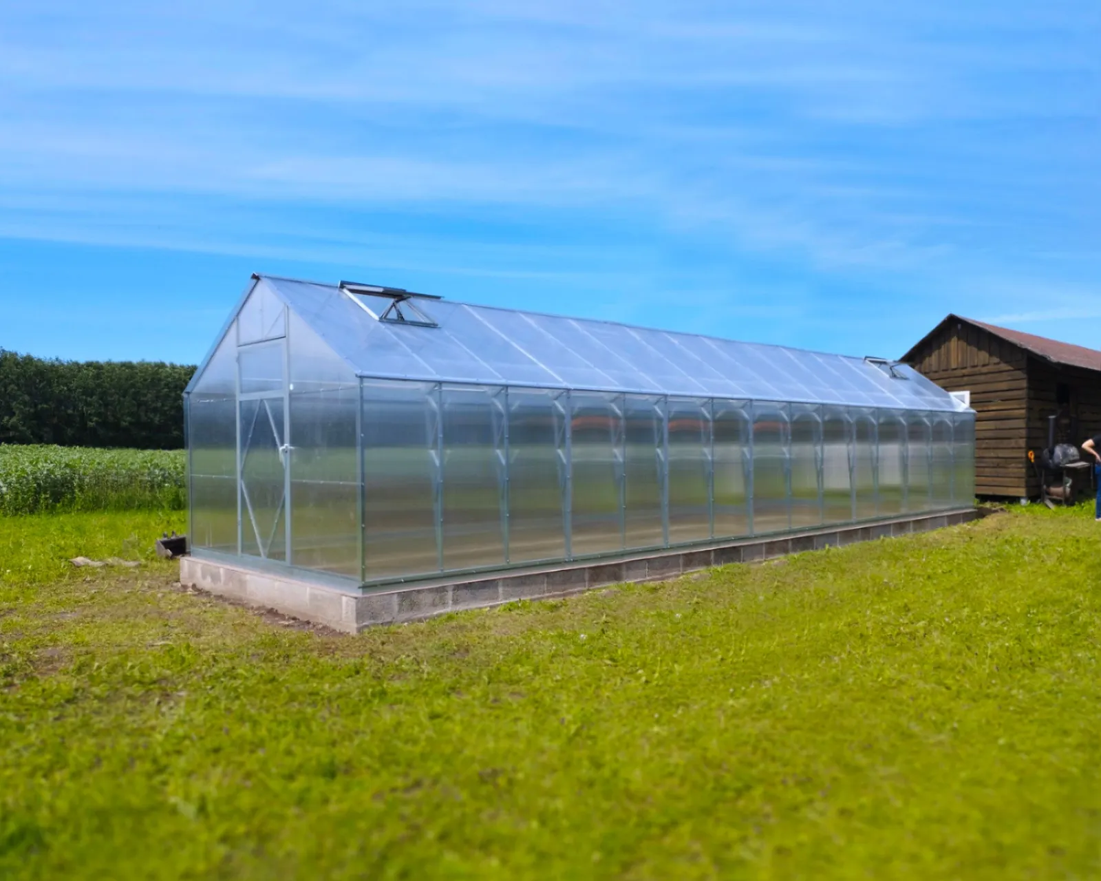 Växthus EcoSlider House 2,0 - 20,94 m² - galvaniserat stål