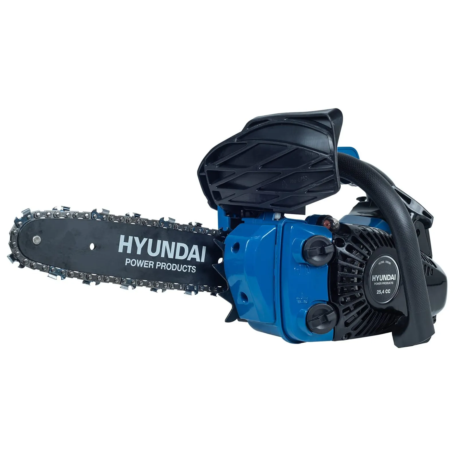 Motorsåg Hyundai 25cm 26cc — närbild