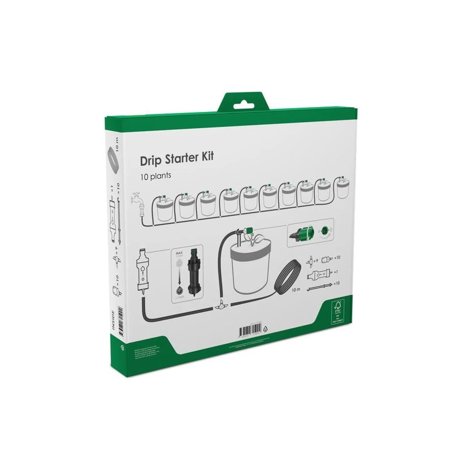 Bevattningsystem Grimsholm Micro Dropp 10 plantor — detalj