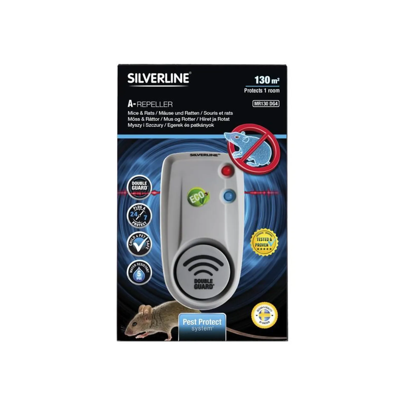 Avskräckare Silverline MR130 Dg4 Mus & Råtta — närbild