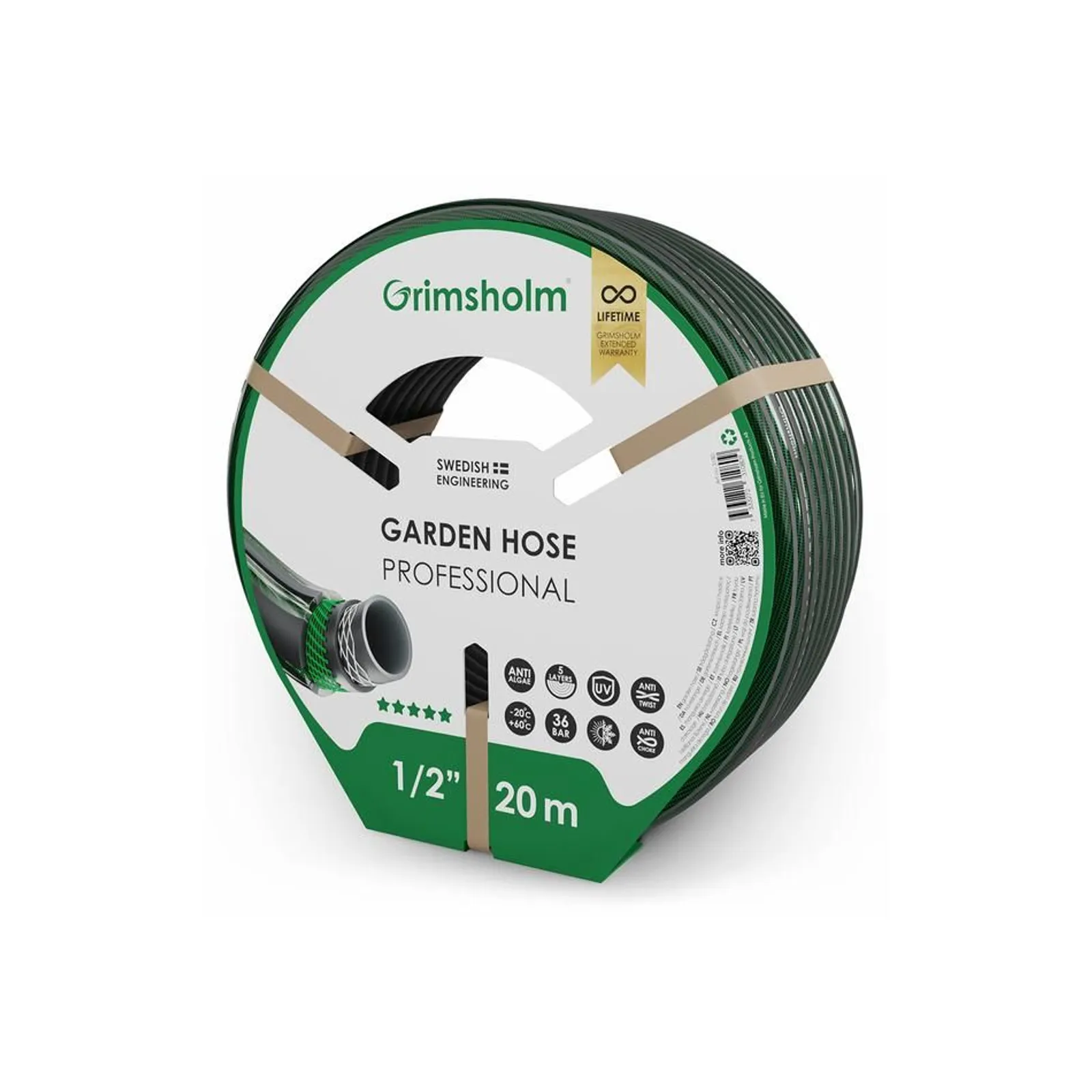 Trädgårdsslang Grimsholm Professional 20m