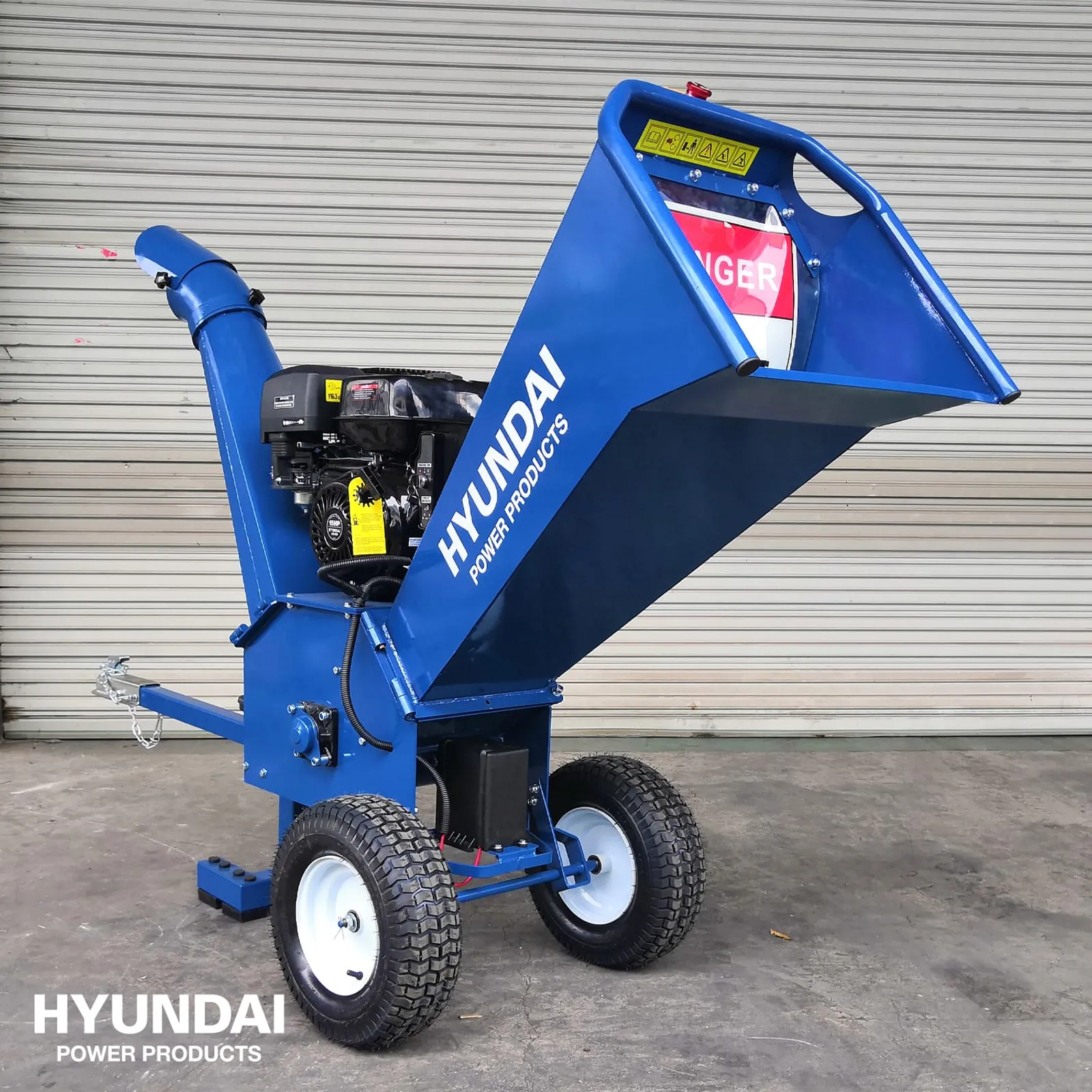 Flismaskin Hyundai 15 hk 420cc 9,1 kW — detalj 2