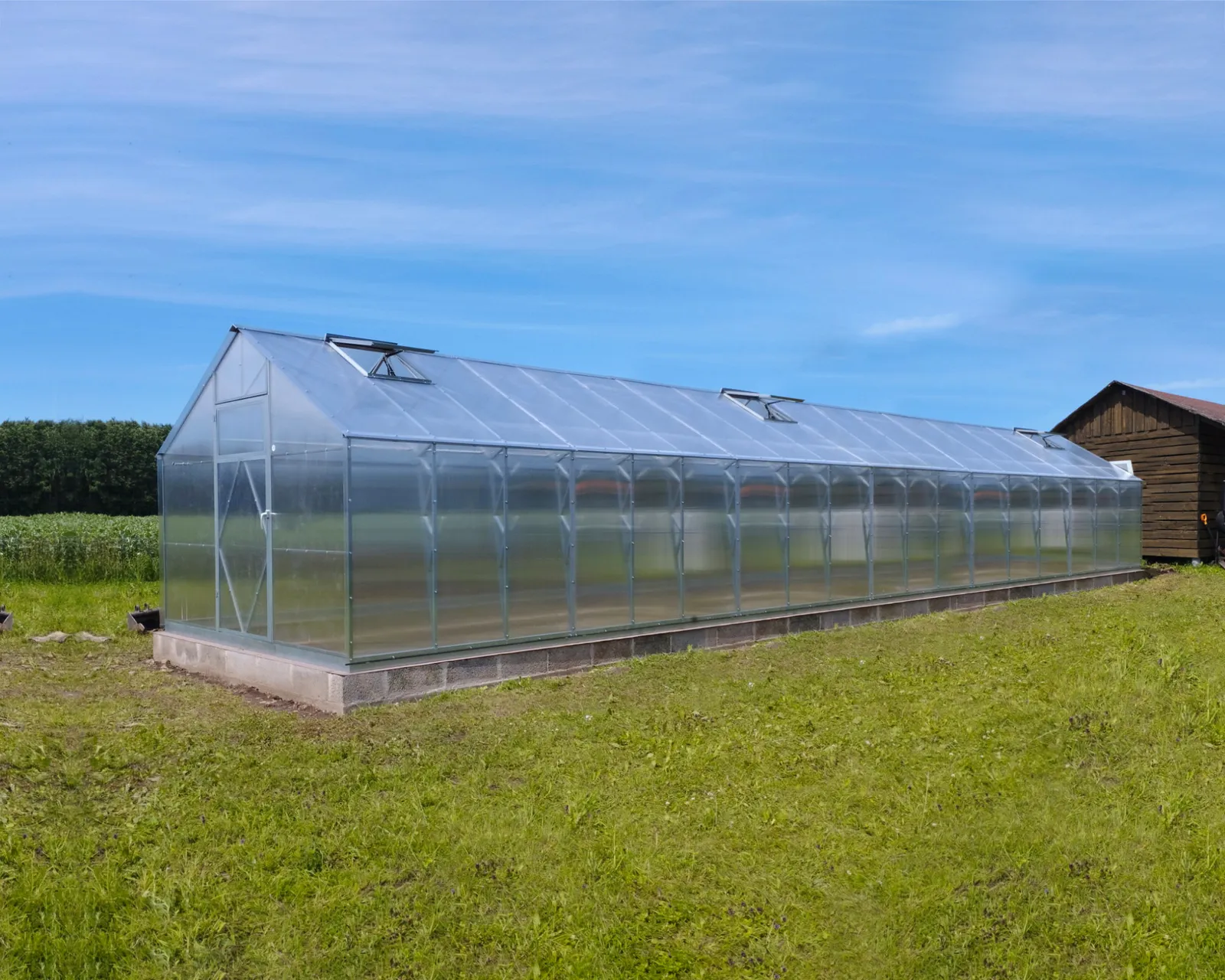 Växthus EcoSlider House 2,5 - 31,45 m² - galvaniserat stål - bild 8
