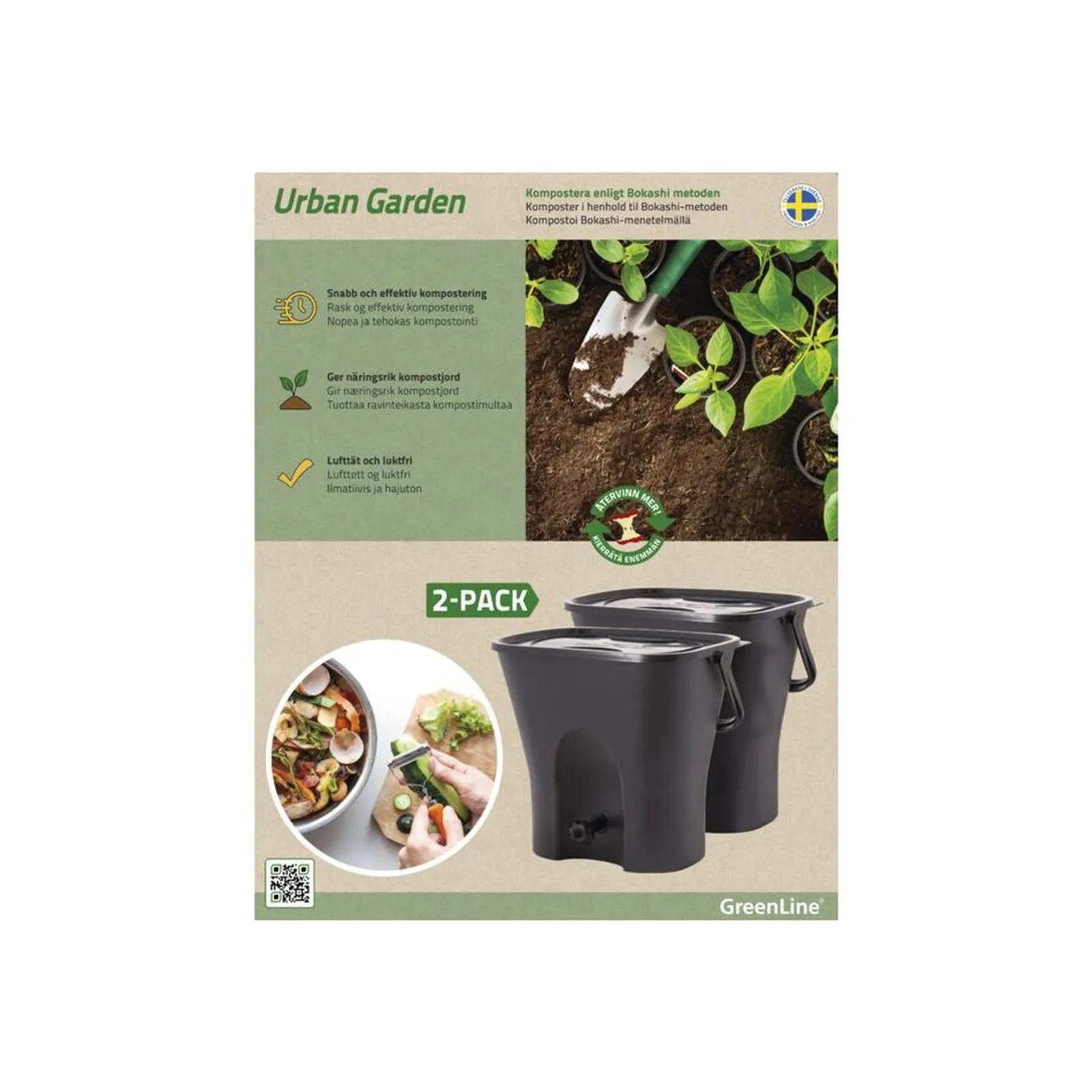 Kompost Greenline Urban Garden 2-Pack — detalj 3