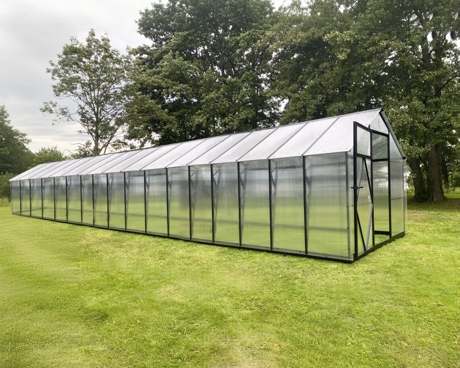 EcoSlider Lux 2,5 27,75 m² invändigt med svarta stålprofiler