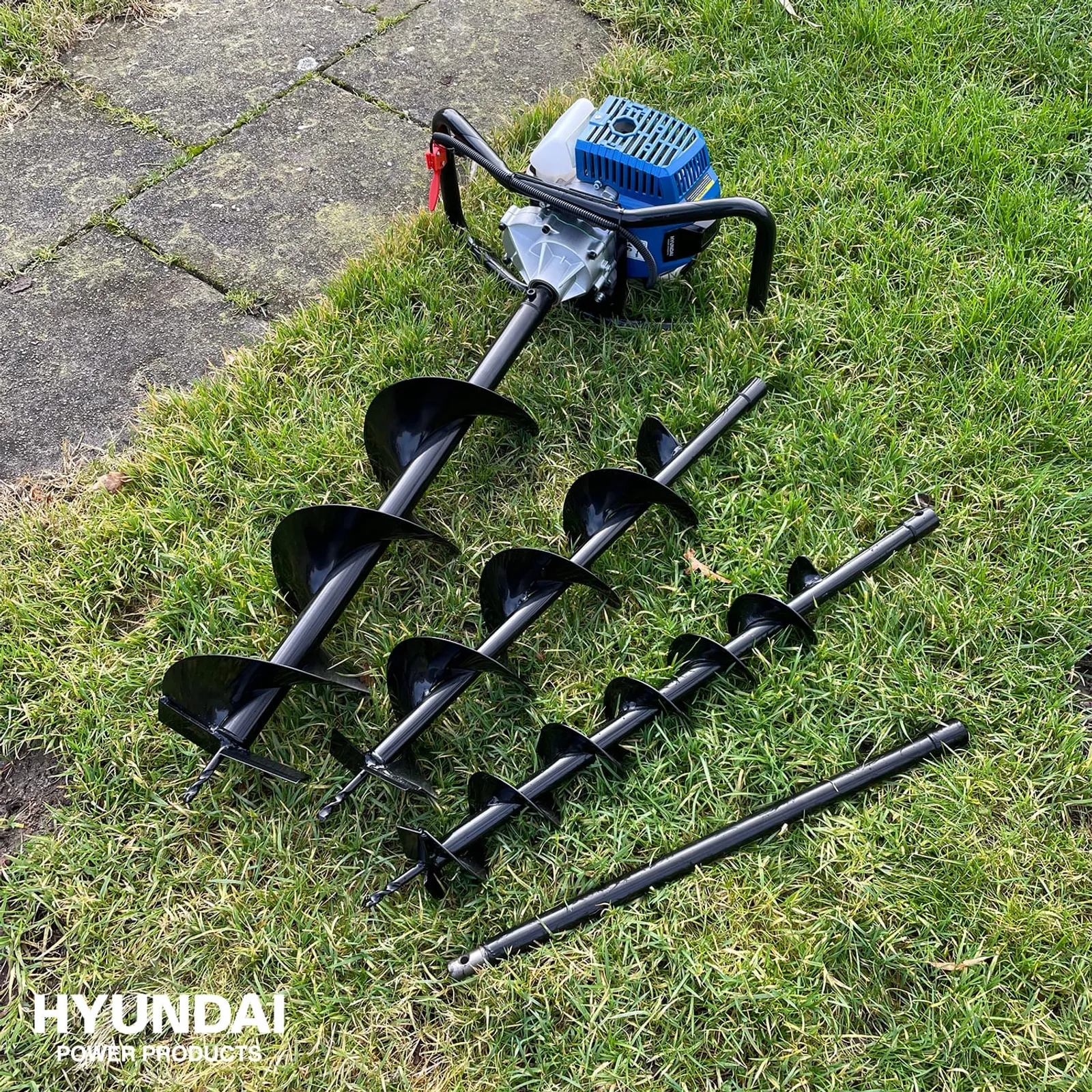 Jordborr set Hyundai 100/150/200 mm 50,8 cc — detalj 2