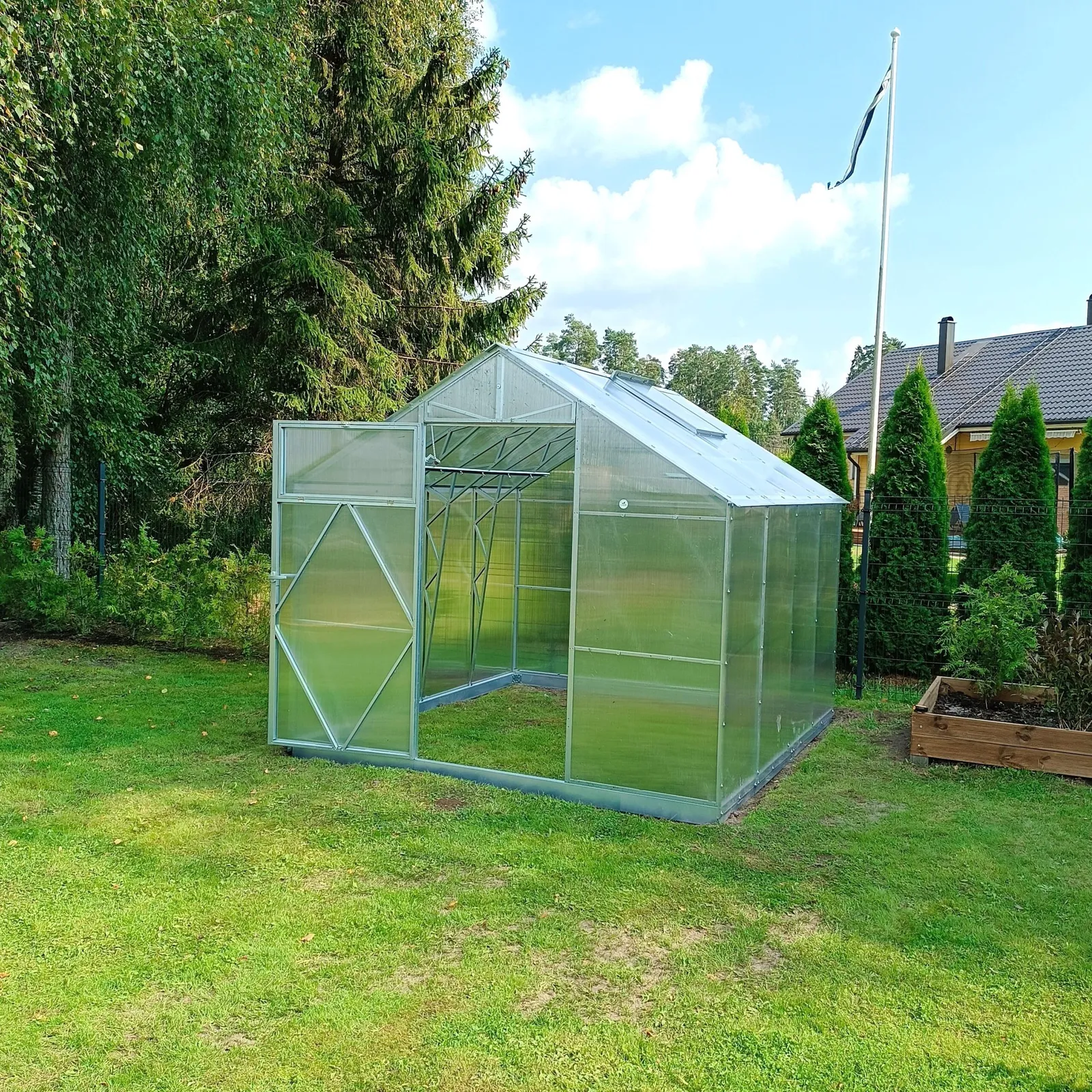 Växthus EcoSlider House 2,5 - 10,32 m² - galvaniserat stål - bild 7