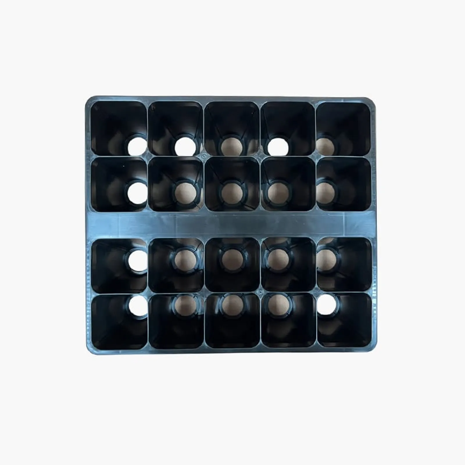 Pluggbrätte Containerwise Huw Richards HR20 (20 celler) — närbild