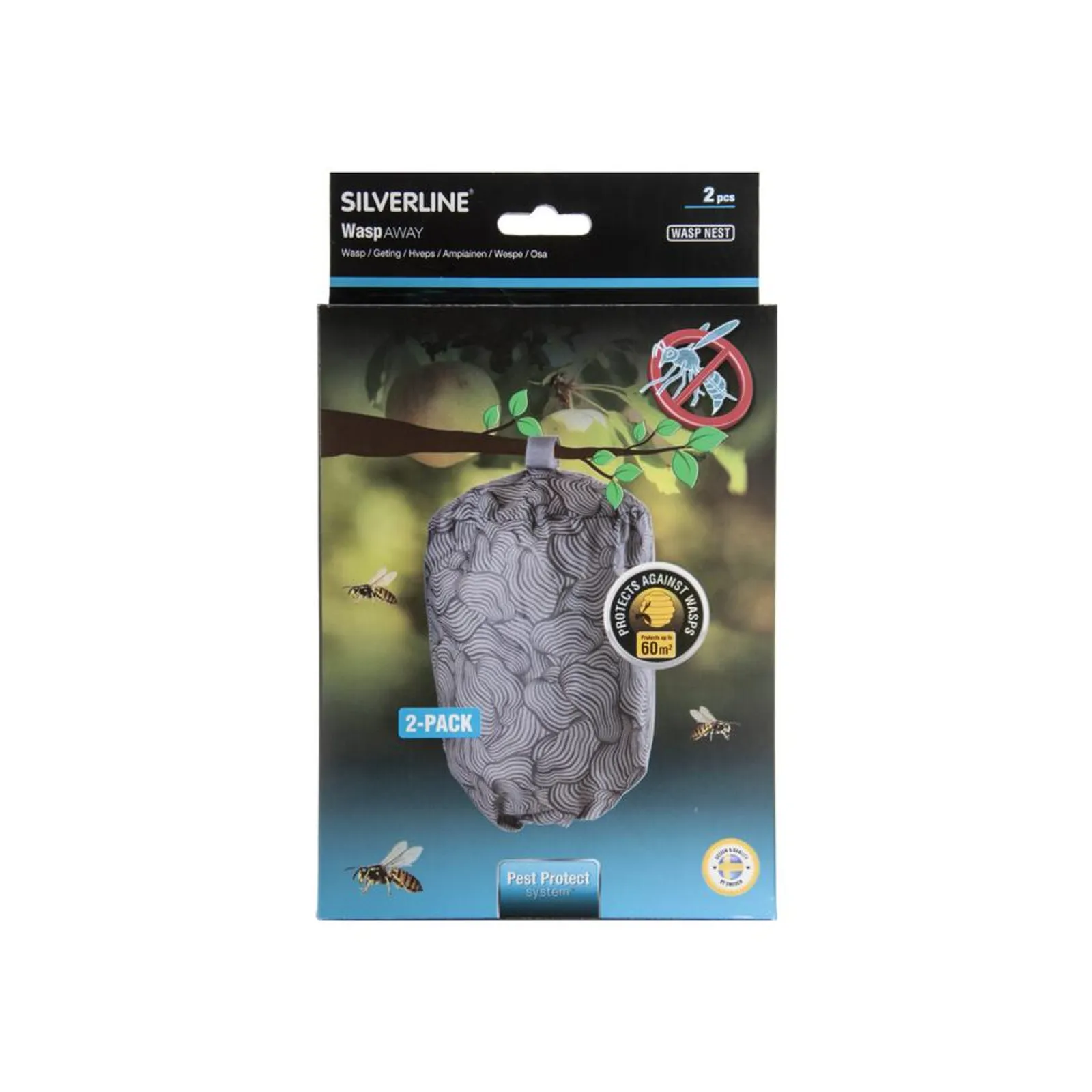 Getingskrämma Silverline Wasp Nest 2-Pack