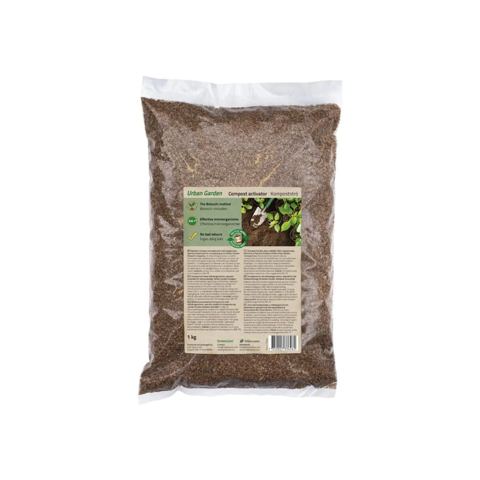 Kompostströ Greenline Urban garden 1 kg — närbild