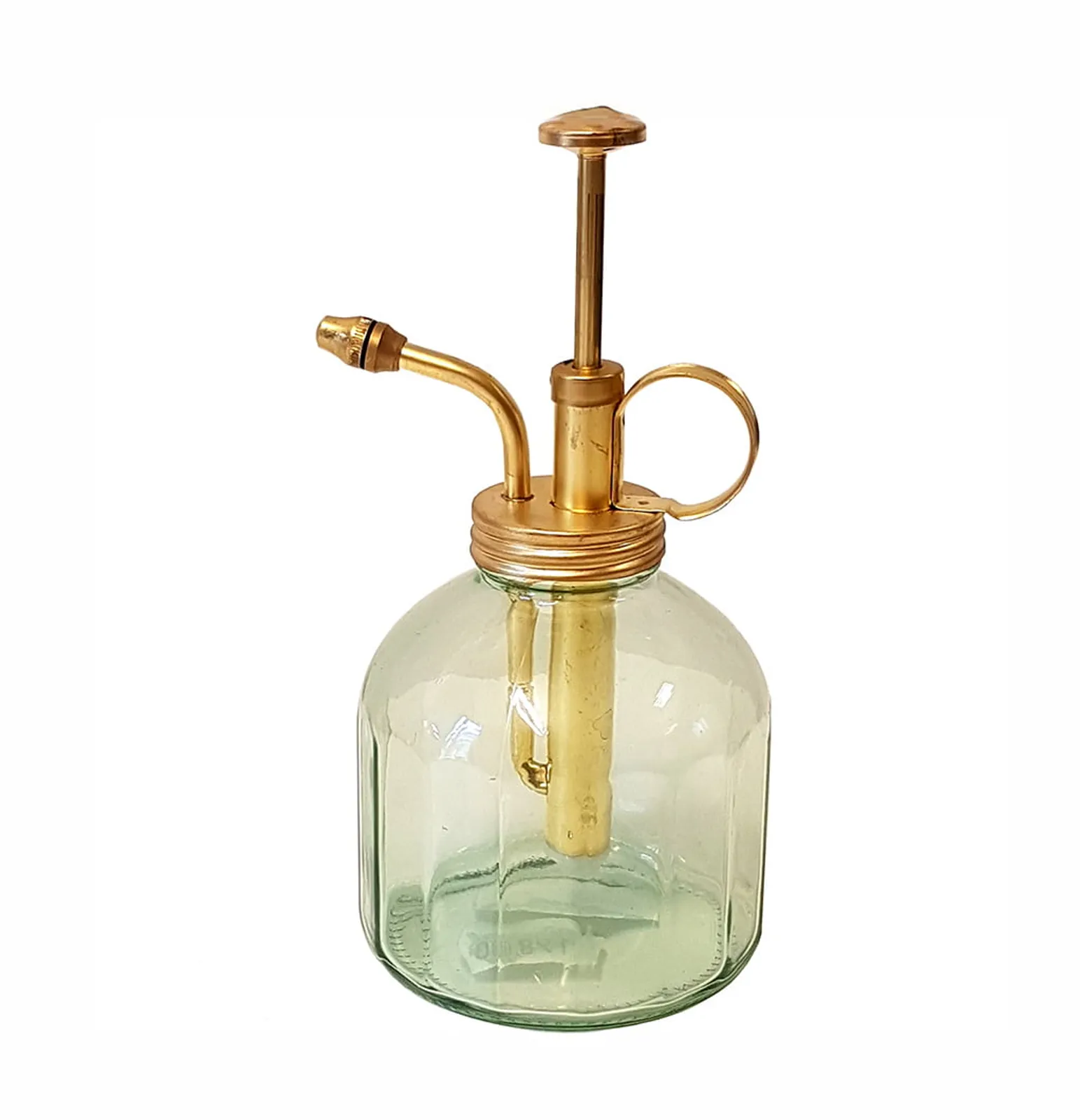 Sprayflaska GardenMind Grönt Glas och Mässing 300 ml — närbild