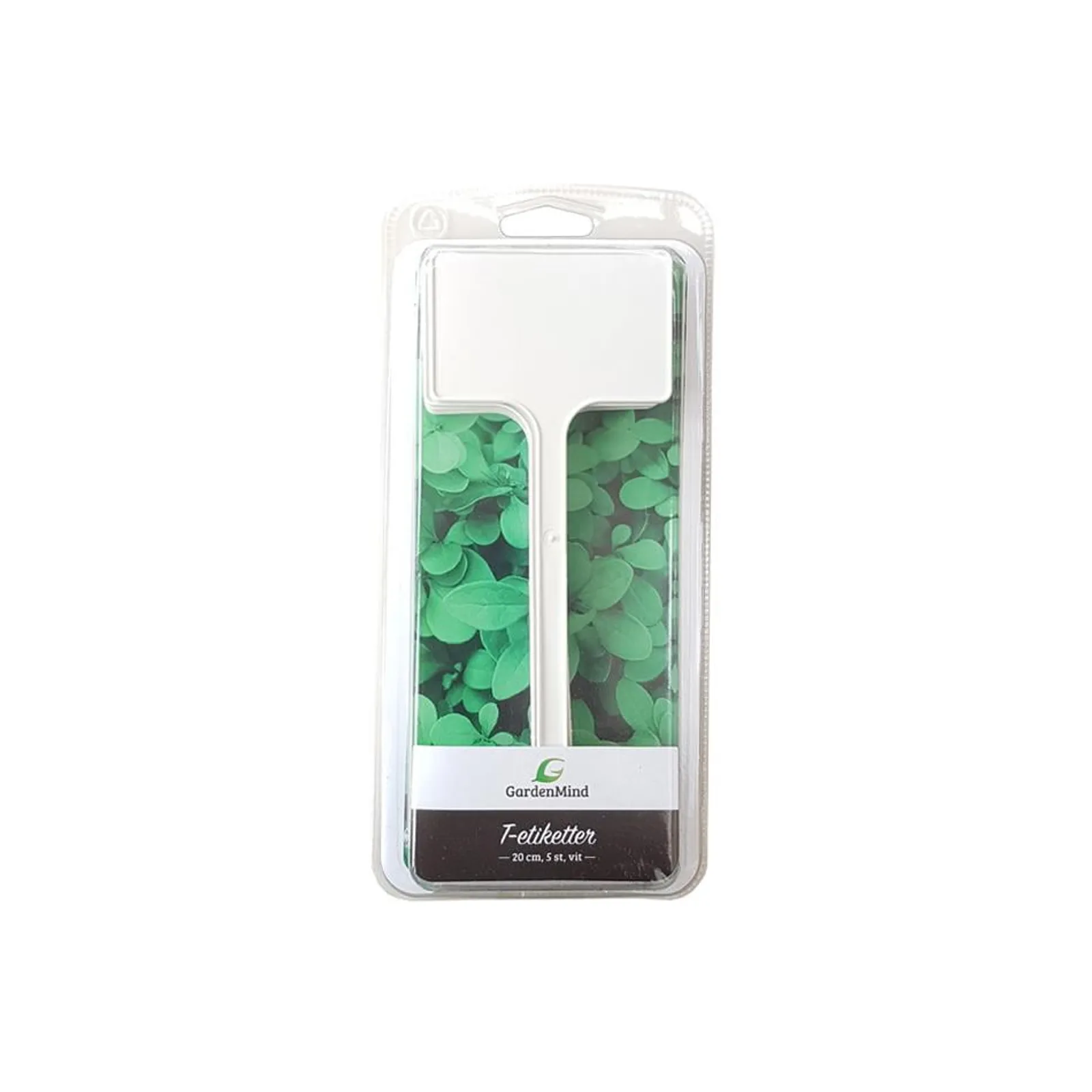 T-etikett GardenMind Rak Vit 5st 20 cm