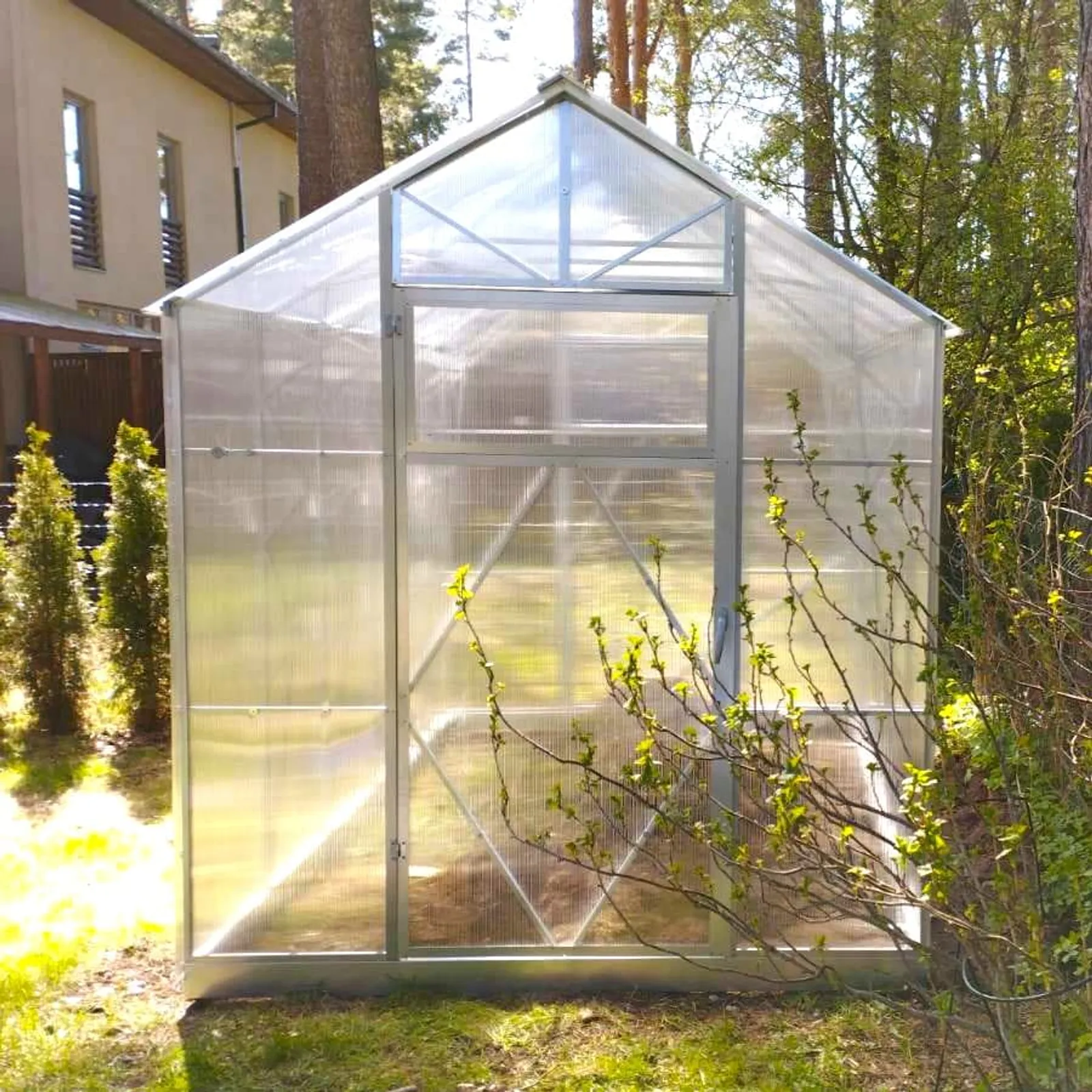 Växthus EcoSlider House 2,0 - 12,48 m² - galvaniserat stål - bild 5