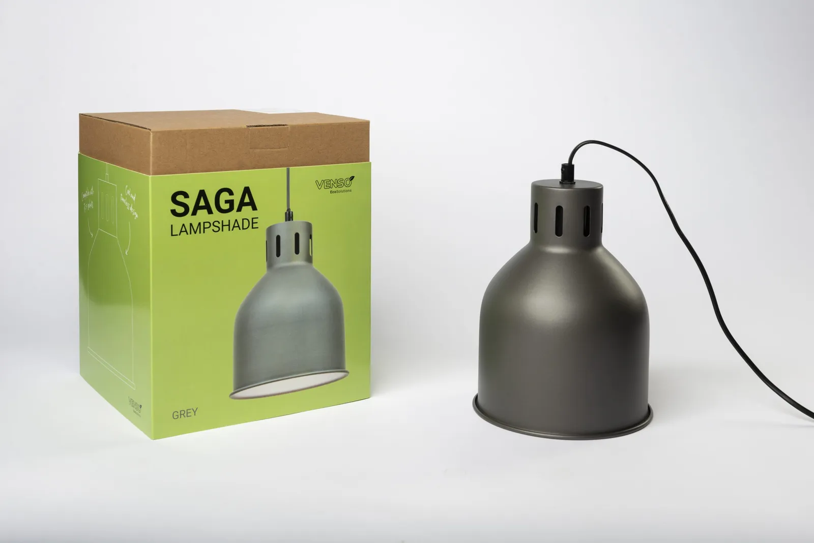 Växtarmatur Venso Saga Grå — närbild