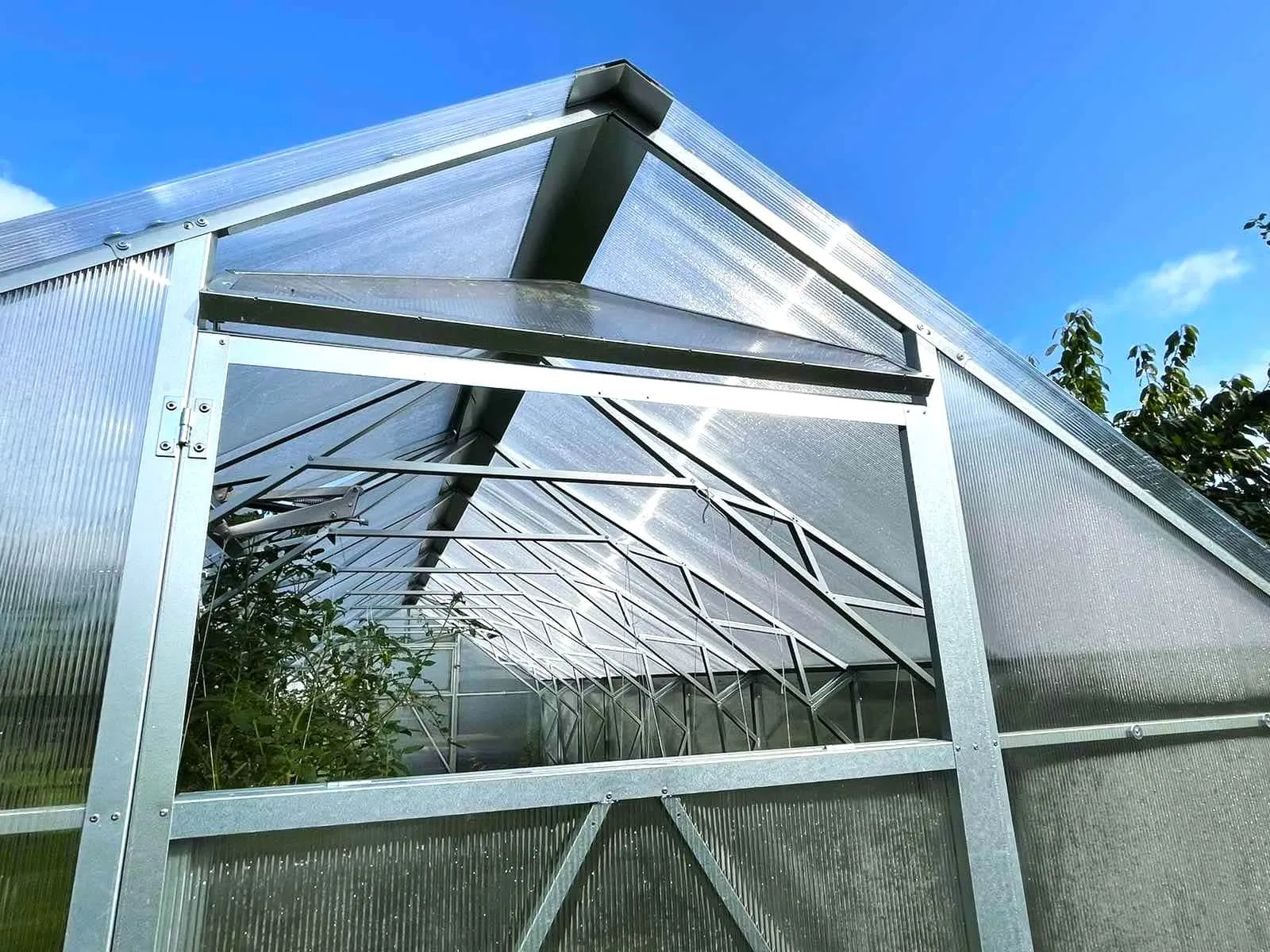 Växthus EcoSlider House 2,5 - 15,6 m² - galvaniserat stål - bild 5
