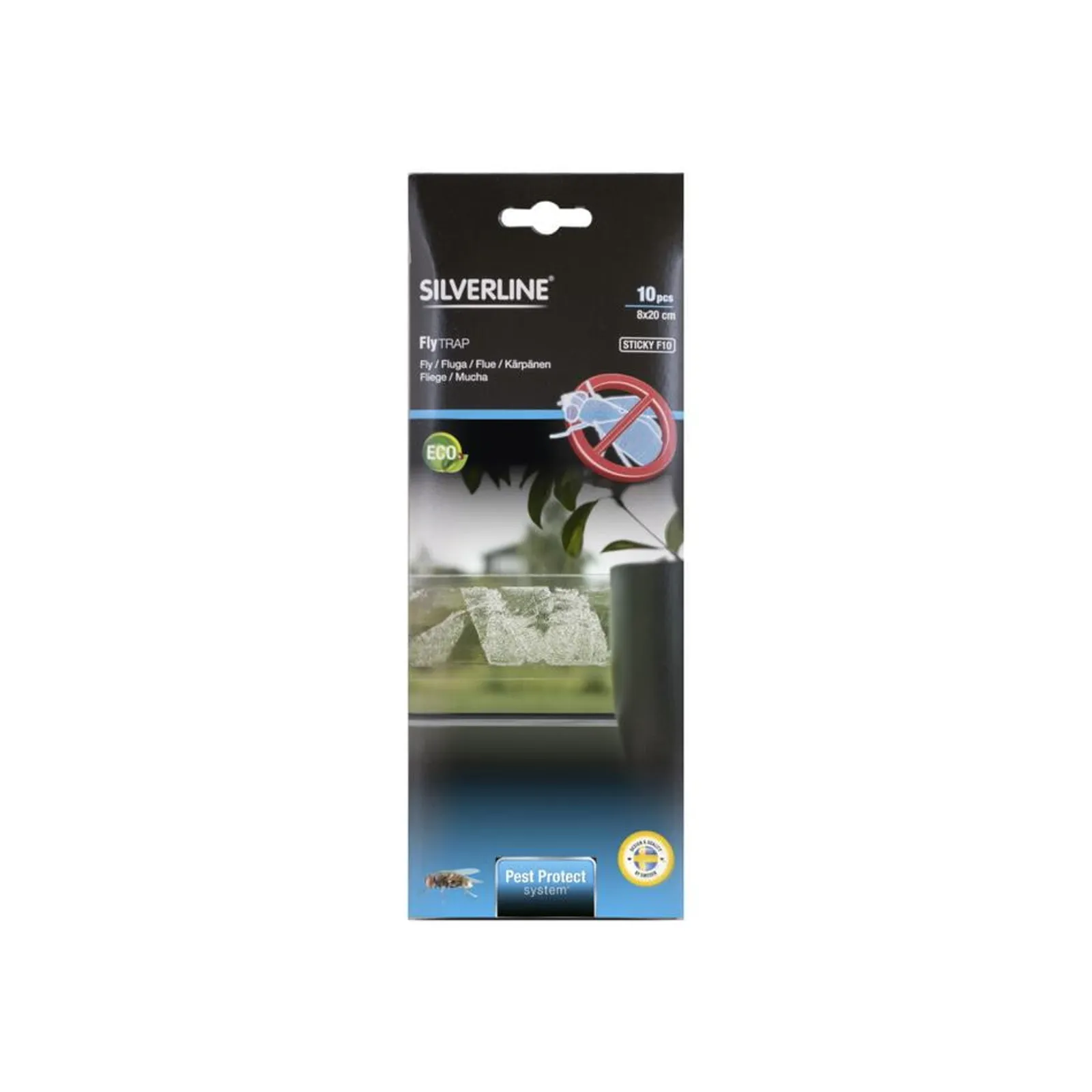 Flugfälla Silverline Fönster Sticky F10 10-Pack