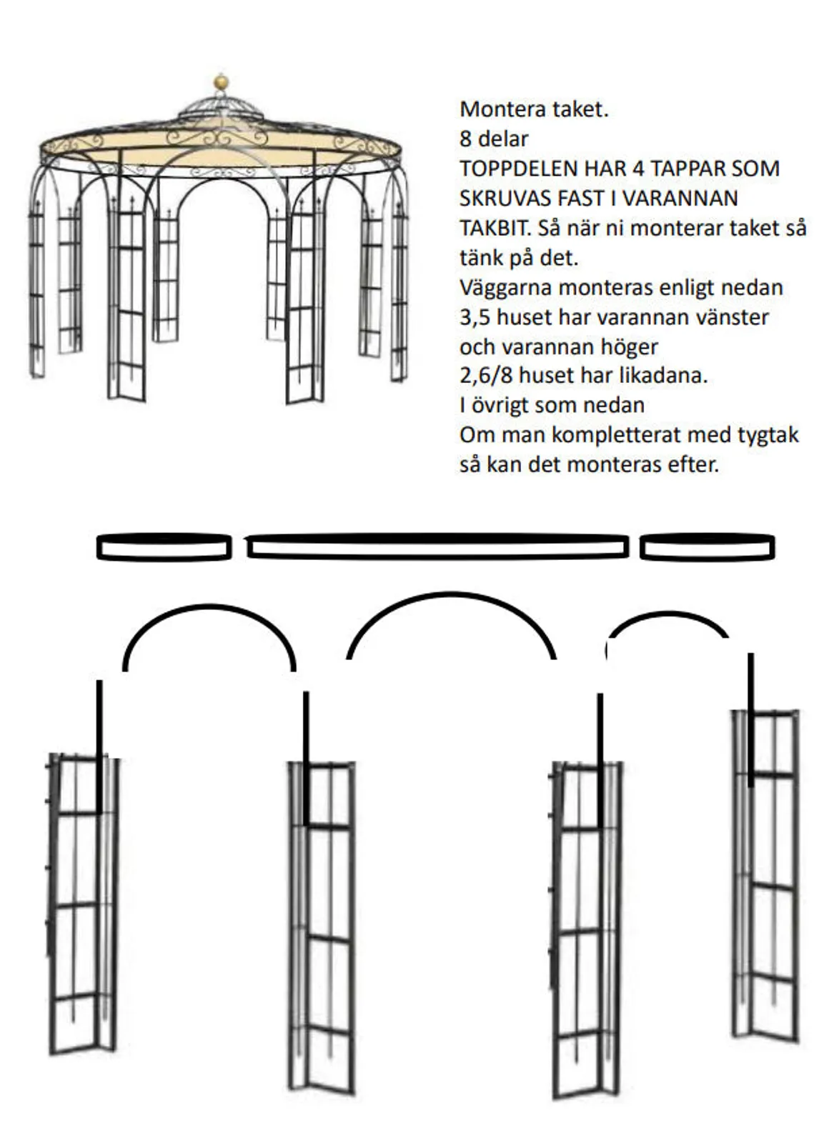 Lusthus Bossons Royal XL Rost obehandlad - bild 3