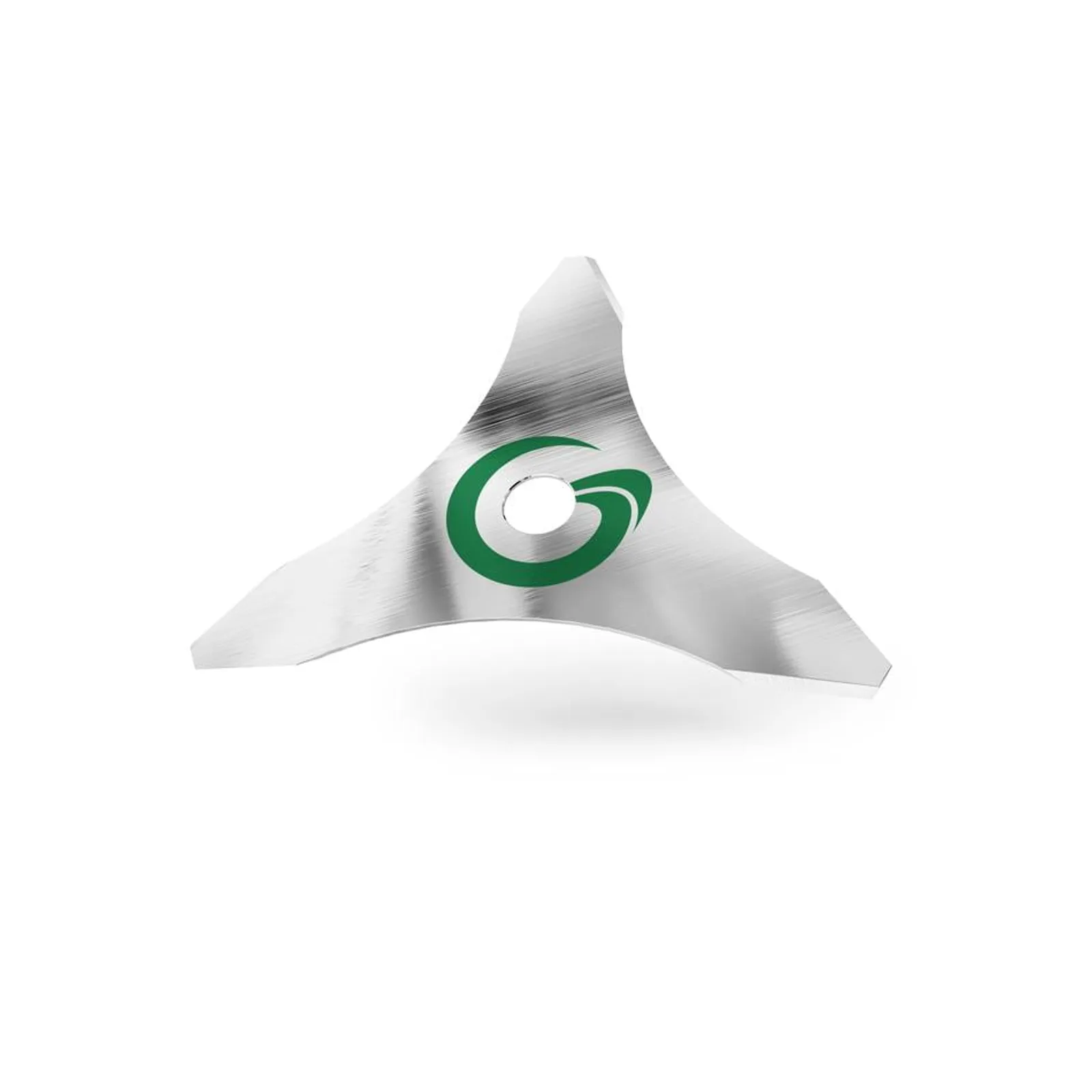 Röjsågsklinga 3 tänder i rostfritt stål, 255mm, med grön logotyp från Grimsholm