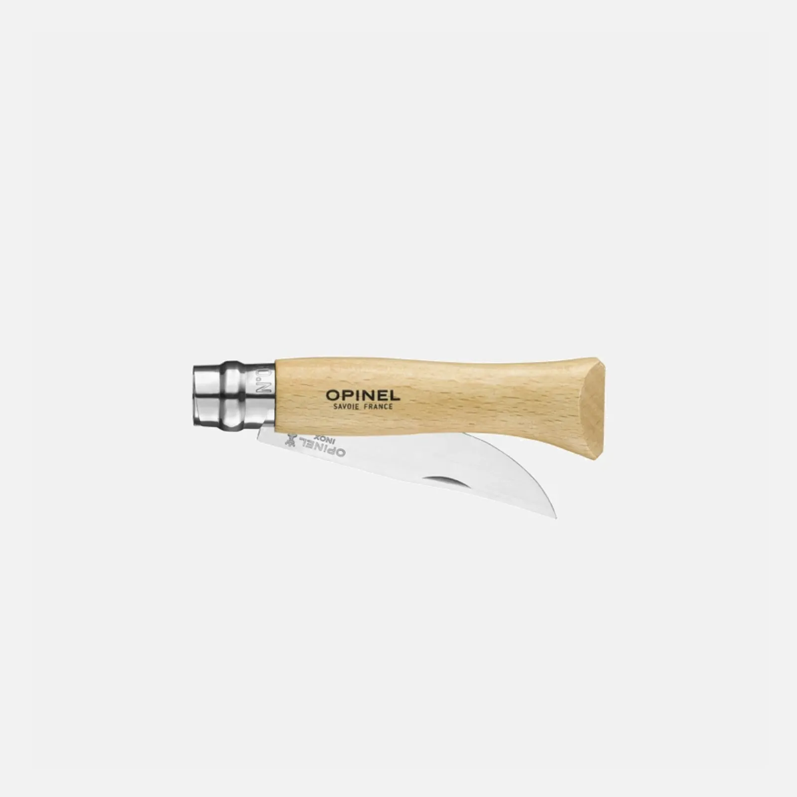 Opinel N09 Inox kniv med klassiskt trähandtag och rostfritt stål blad - alternativ produktvy
