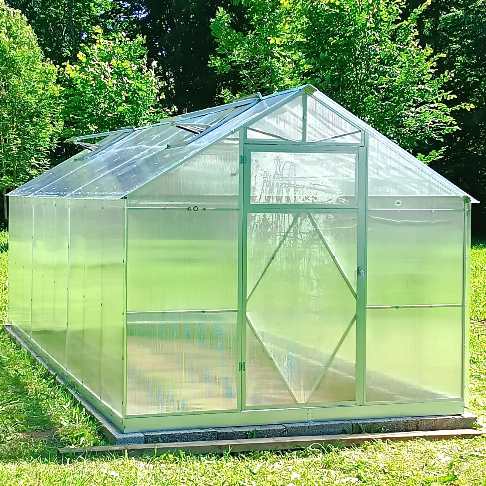 Växthus EcoSlider House 2,5 - 15,6 m² - galvaniserat stål - bild 8