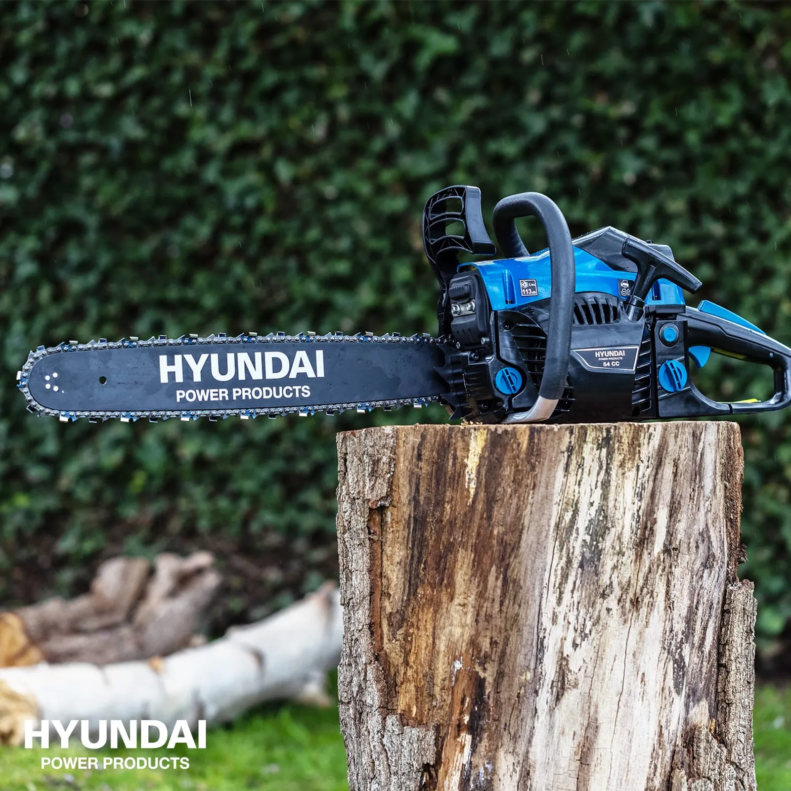 Motorsåg Hyundai 50cm 58cc Carving — närbild