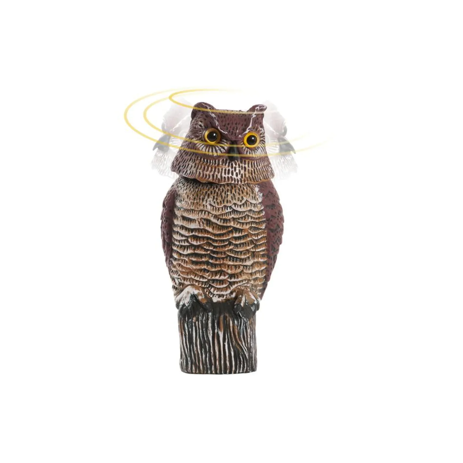 Fågelskrämma Silverline guard Owl Uggla — närbild
