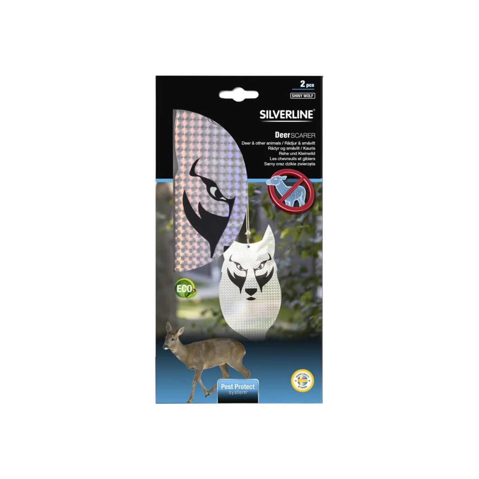 Rådjursskrämma Silverline Reflex Shiny Wolf 2-Pack — detalj 2
