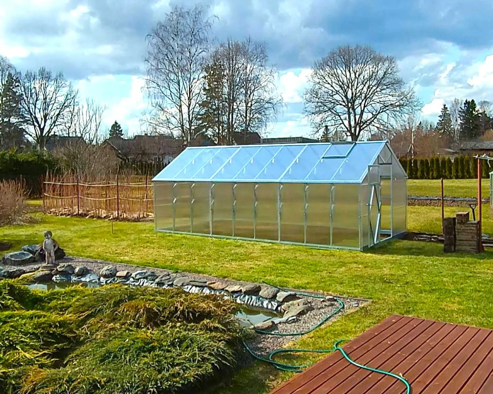 Växthus EcoSlider House 3,0 - 31,41 m² - galvaniserat stål - bild 7