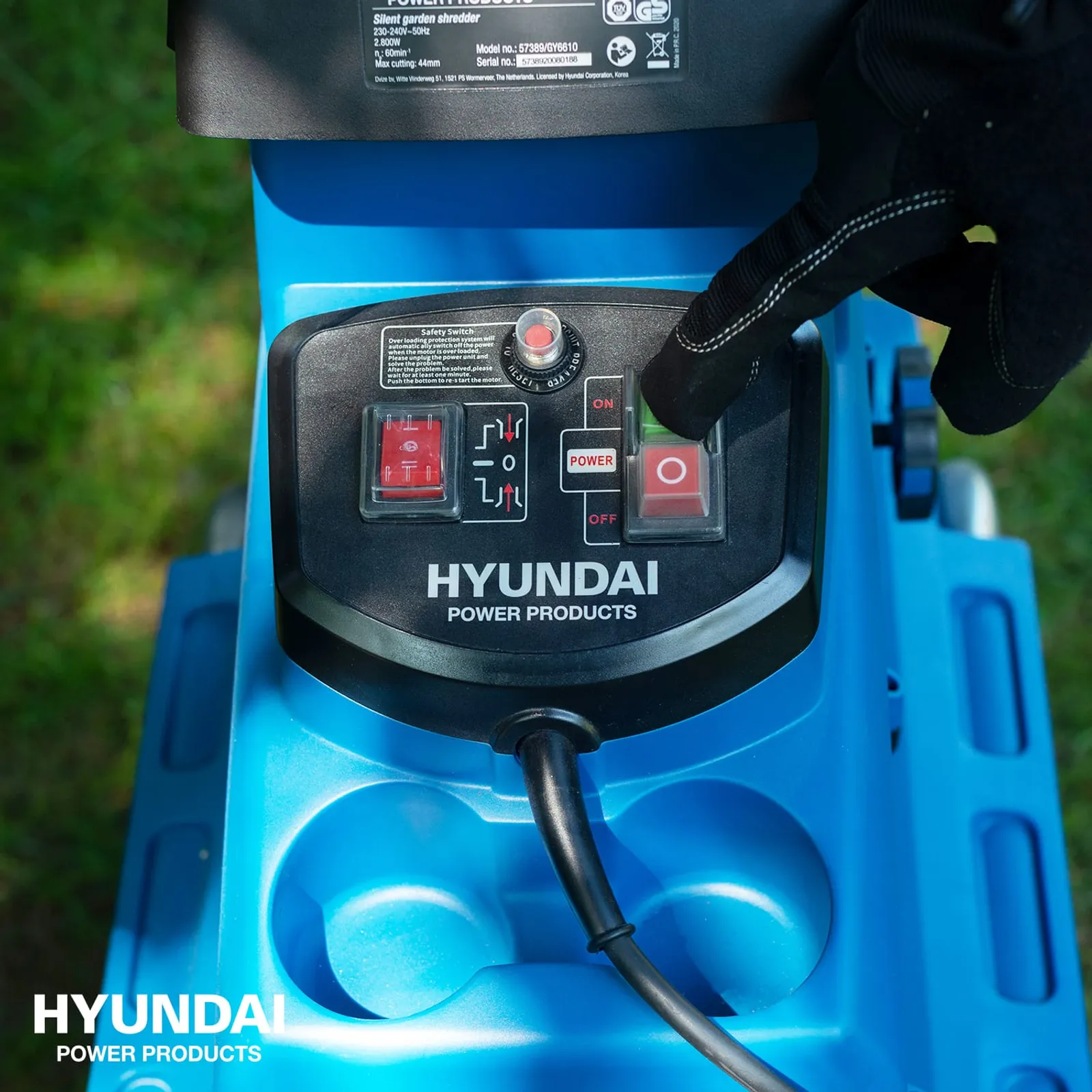 Kompostkvarn Hyundai Tystgående 2,8 kW — detalj 3